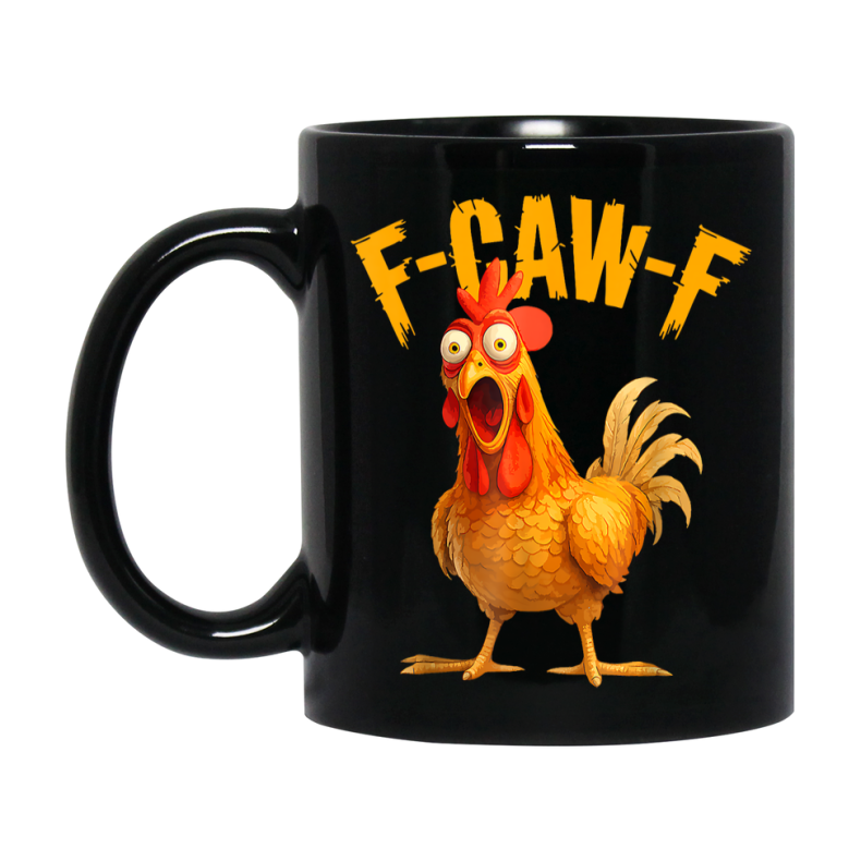 F Caw F Mug, Funny Bird Coffee Mug, 11Oz Or 15Oz Ceramic Cup