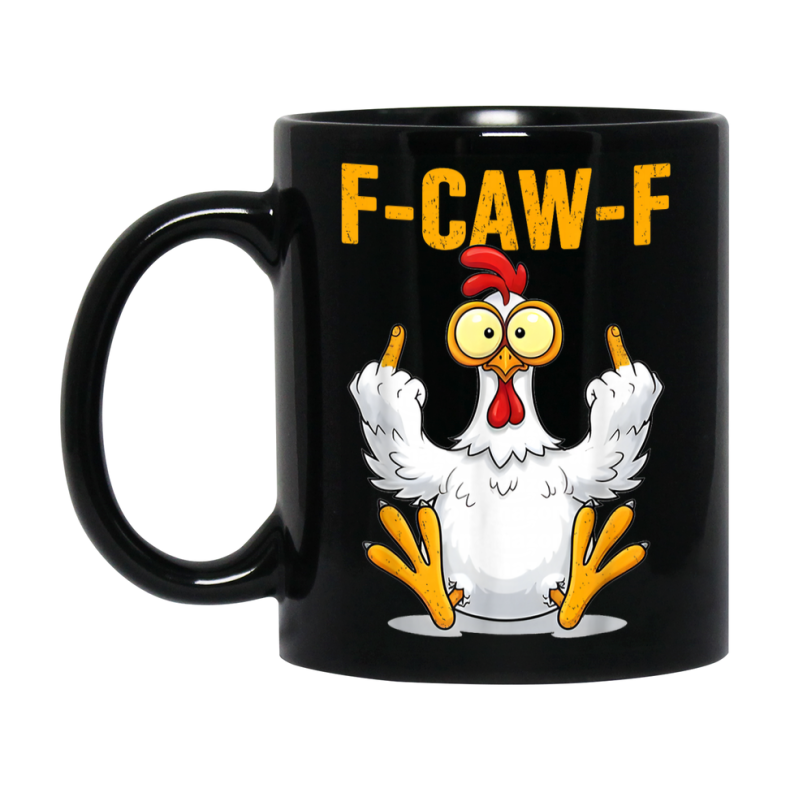 F Caw F Mug, Funny Bird Coffee Mug, 11Oz Or 15Oz Ceramic Cup