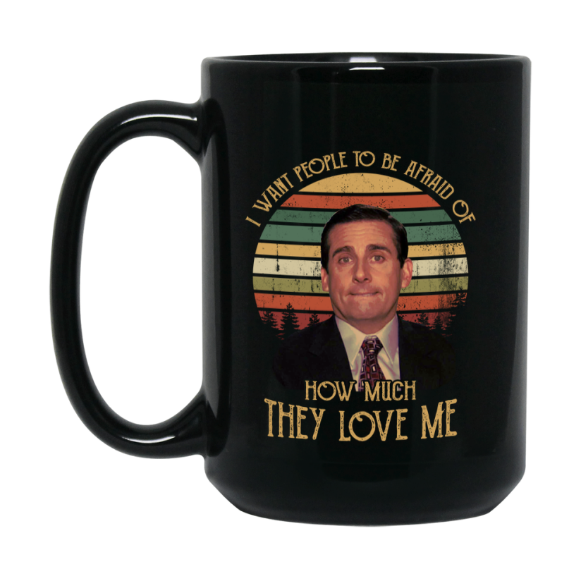 The Office Tv Show Mug, Black Ceramic Coffee Mug 11Oz 15Oz