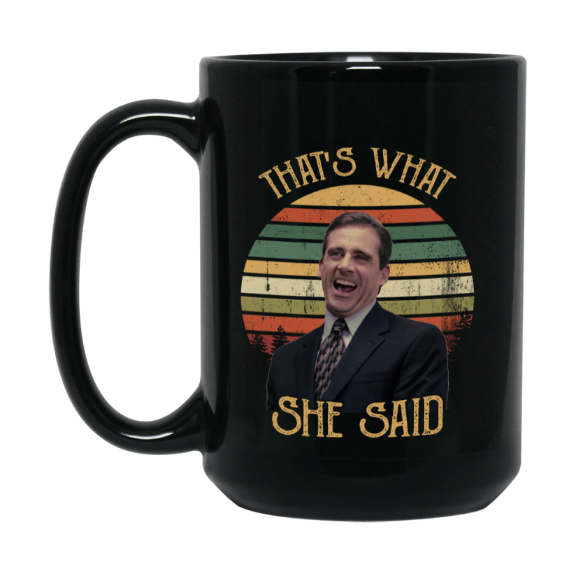 The Office Tv Show Mug, Black Ceramic Coffee Mug 11Oz 15Oz