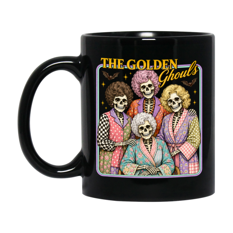 The Golden Ghouls Mug - Halloween Coffee Mug, 11Oz Or 15Oz Ceramic Cup