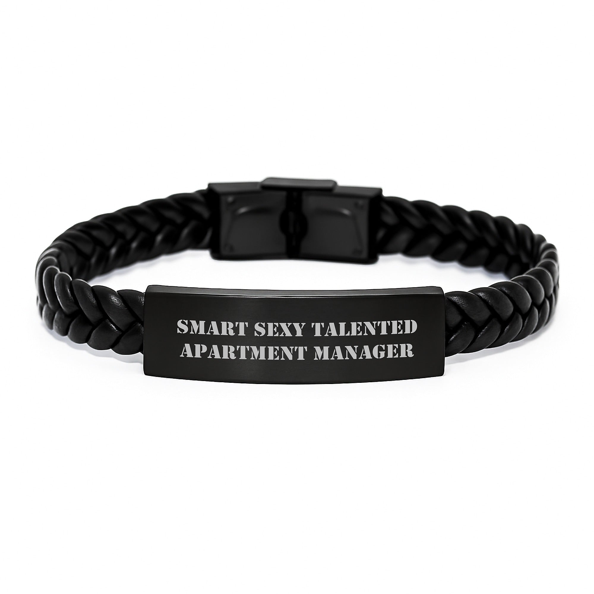 Smart Sexy Talented Apartment Manager Gifts from Friends Birthday Unique Interlaced Leather Bracelet