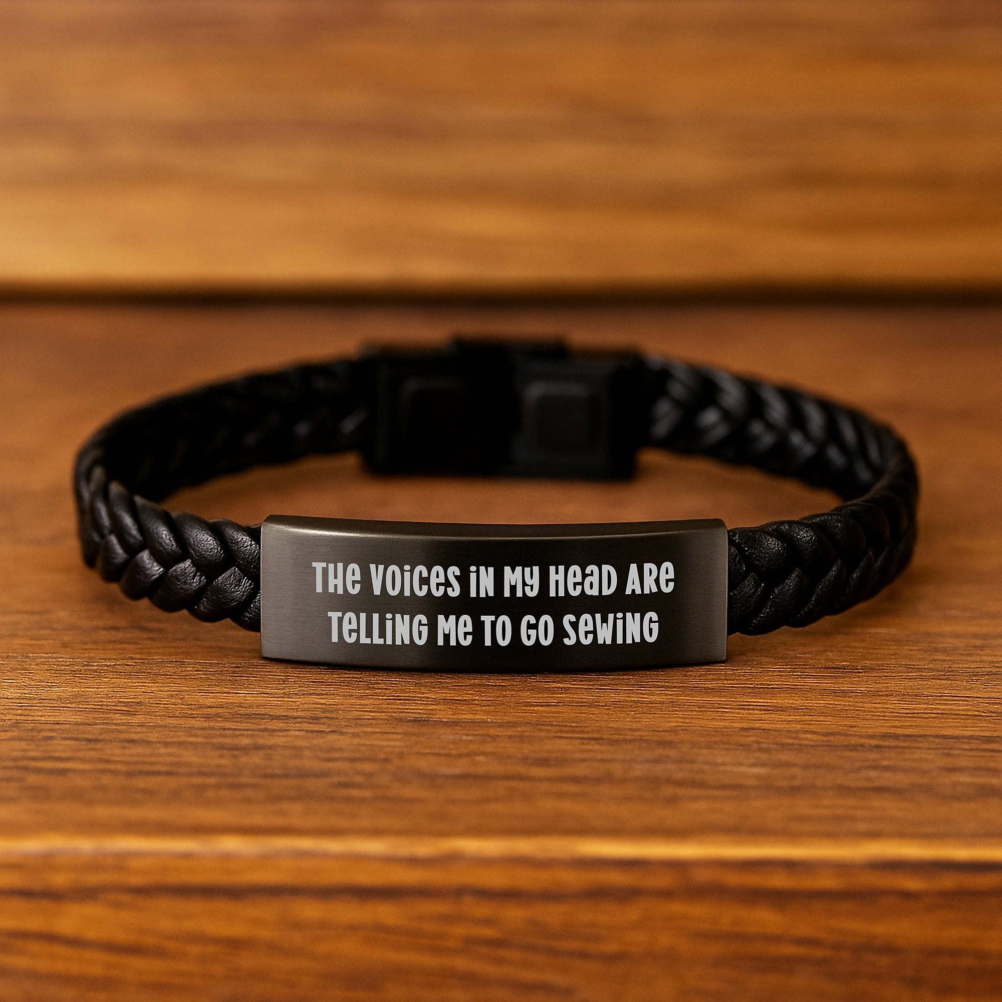 Funny Sewing Gifts for Women - Interlaced Leather Bracelet from Friends - Unique Christmas Unique Gifts for Sewing Enthusiasts - Image 2
