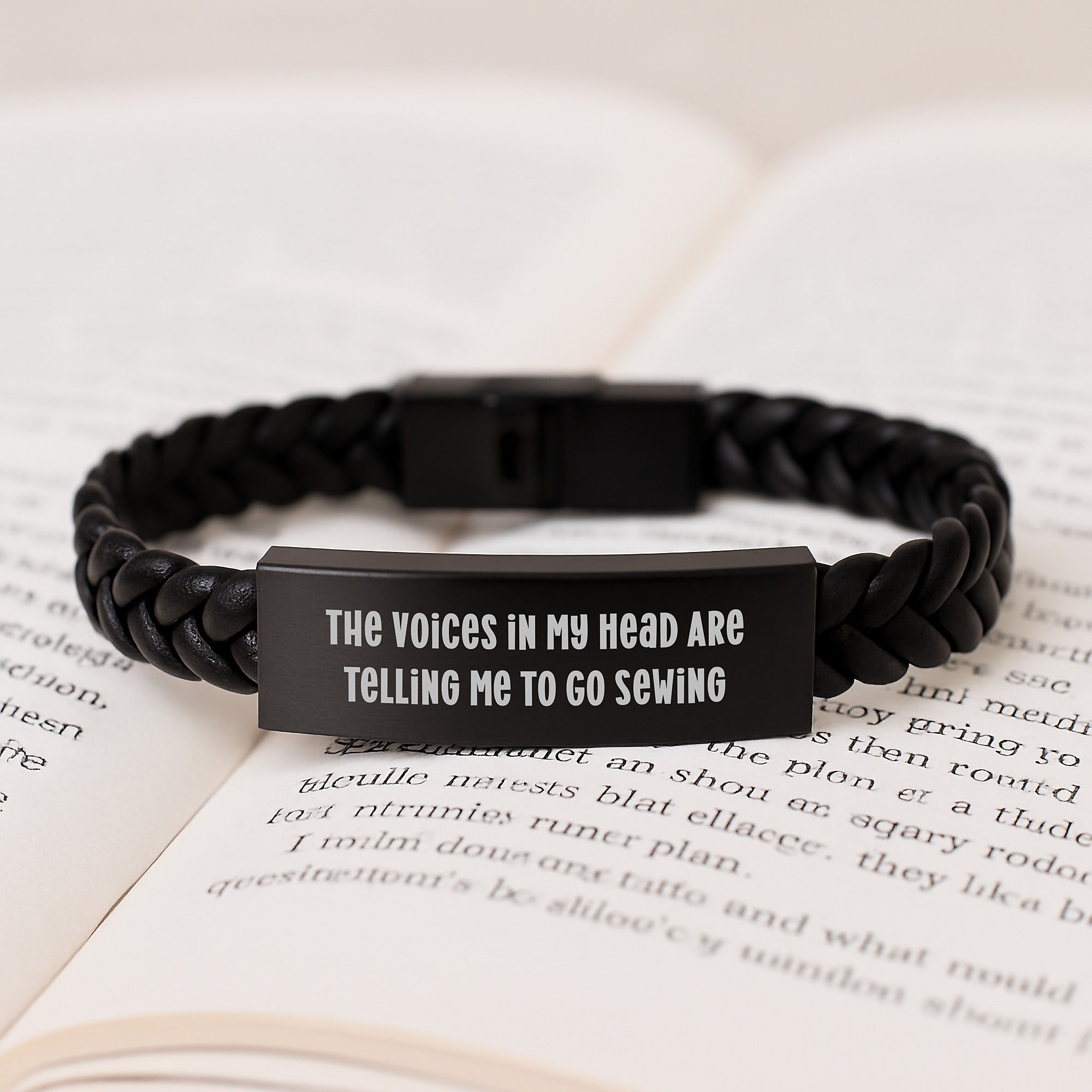 Funny Sewing Gifts for Women - Interlaced Leather Bracelet from Friends - Unique Christmas Unique Gifts for Sewing Enthusiasts - Image 3