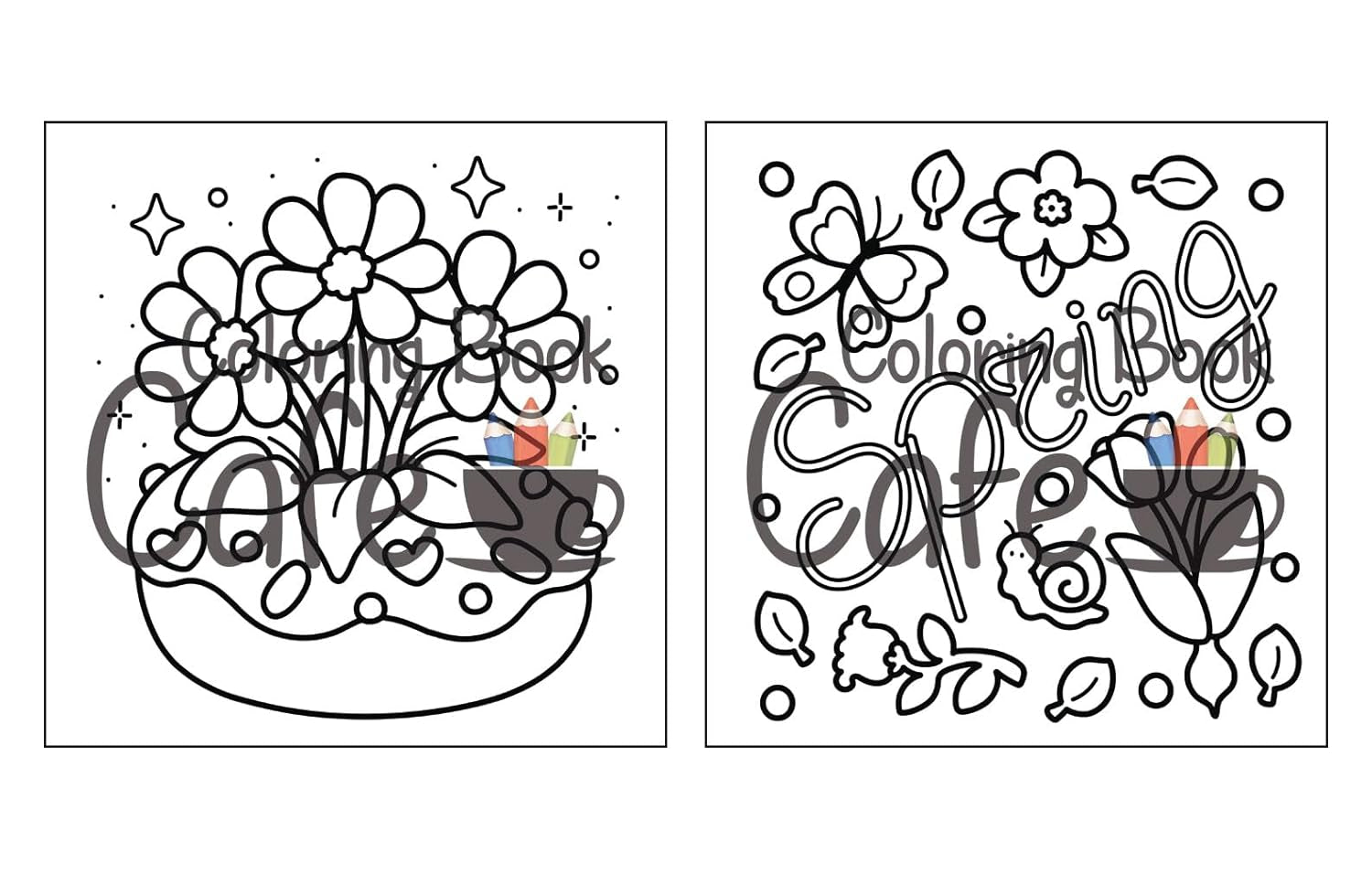 Cozy Spring: Cute Coloring Book for Adults & Teens with Easy and Bold Spring Inspired Designs (Bold and Easy Coloring Books)