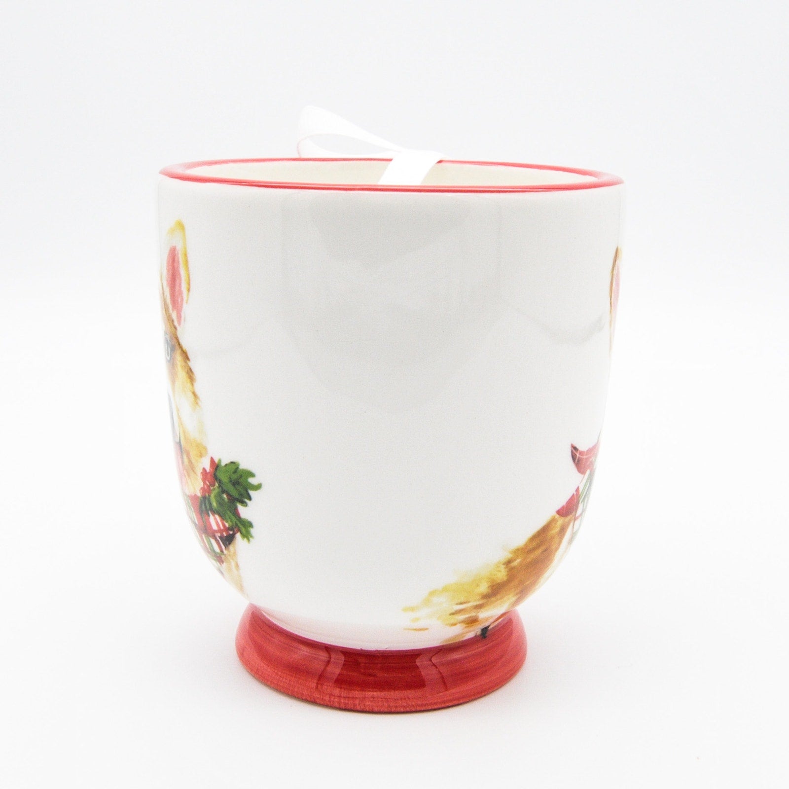 Christmas Corgi Mug, 16oz Ceramic Coffee Cup for Corgi Dog Lovers by Potter's Studio