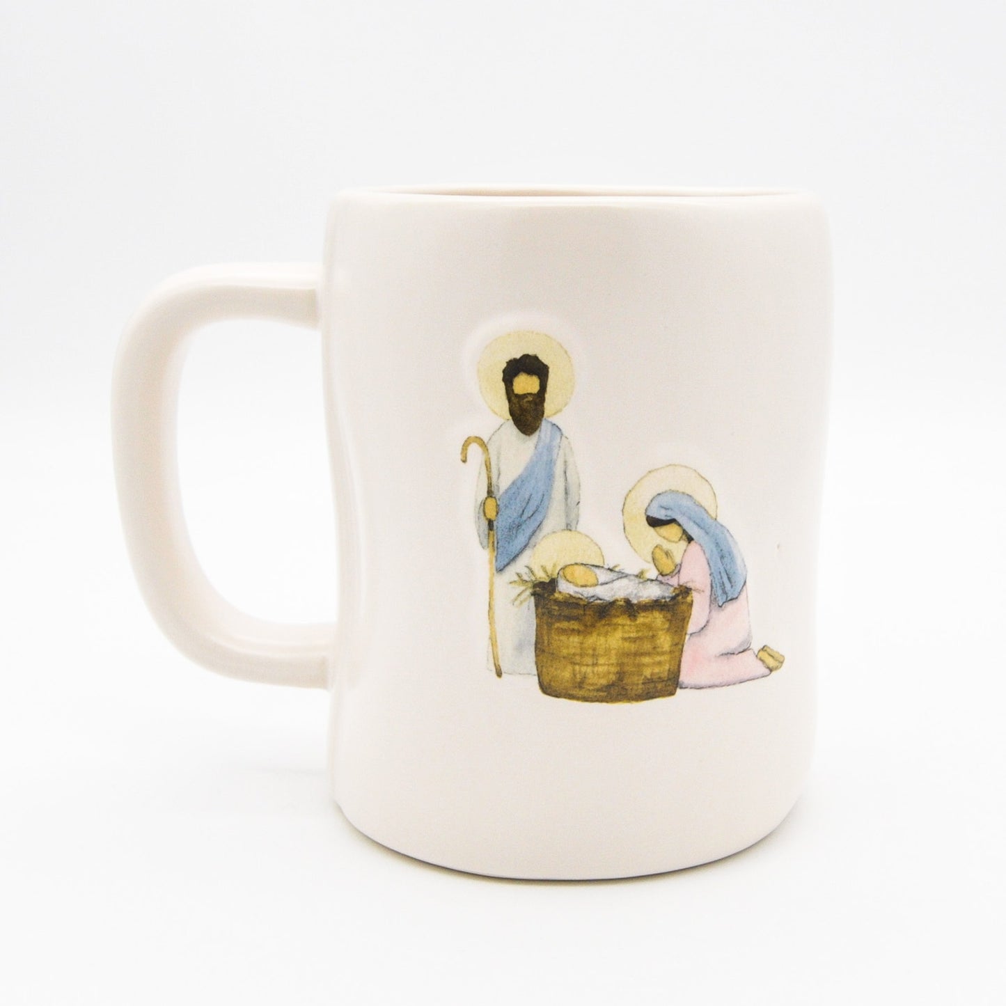 Rae Dunn Nativity Mug, Joy To The World 16oz Ceramic Christmas Coffee Cup