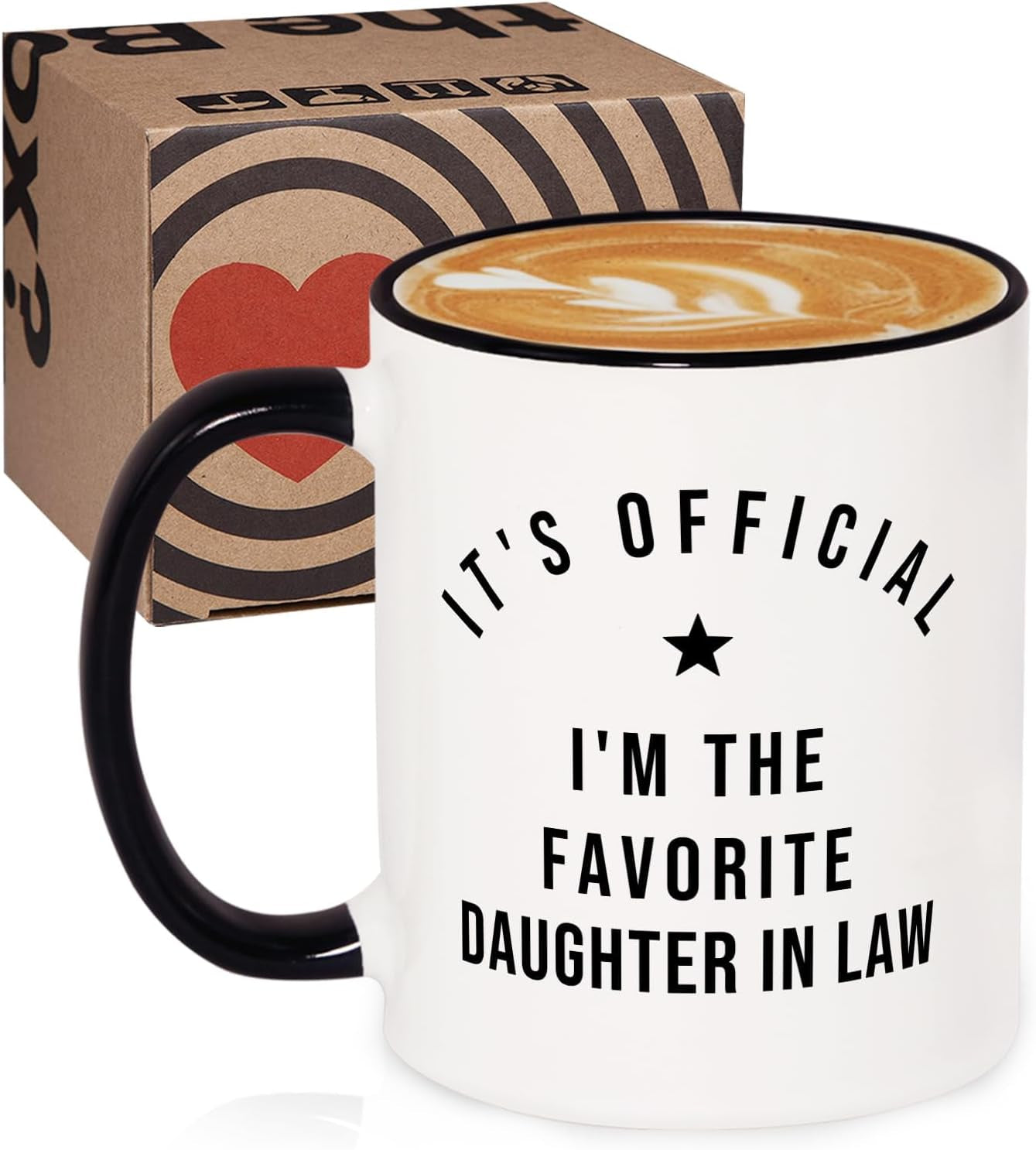 Mothers Day Gifts for Daughter in Law Mug, Birthday, Wedding Gifts from Mother in Law, Officially Favorite Child Daughter Cup, Funny DIL Gift