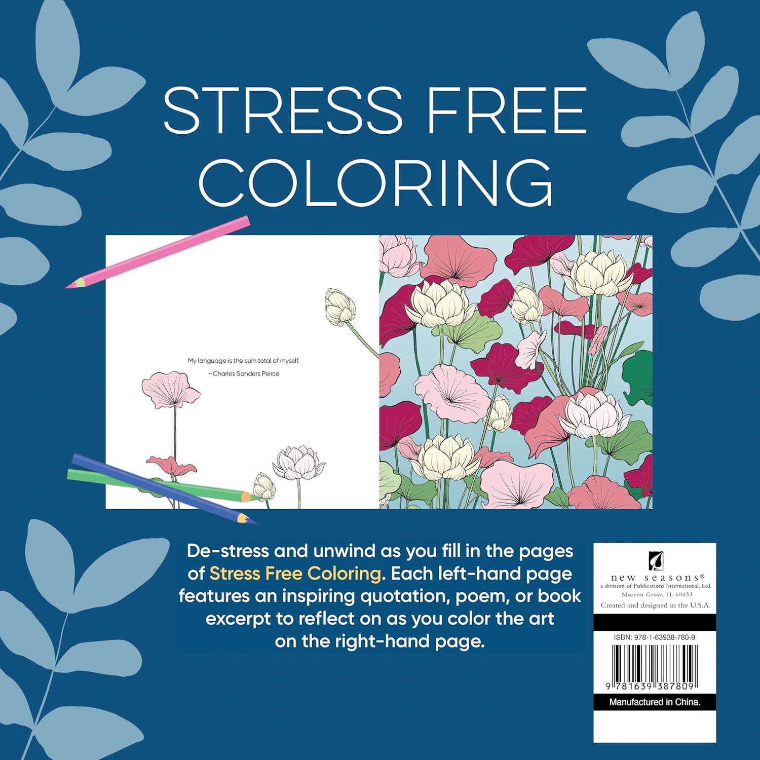Stress Free Coloring (Blue) (Keepsake Coloring Books)