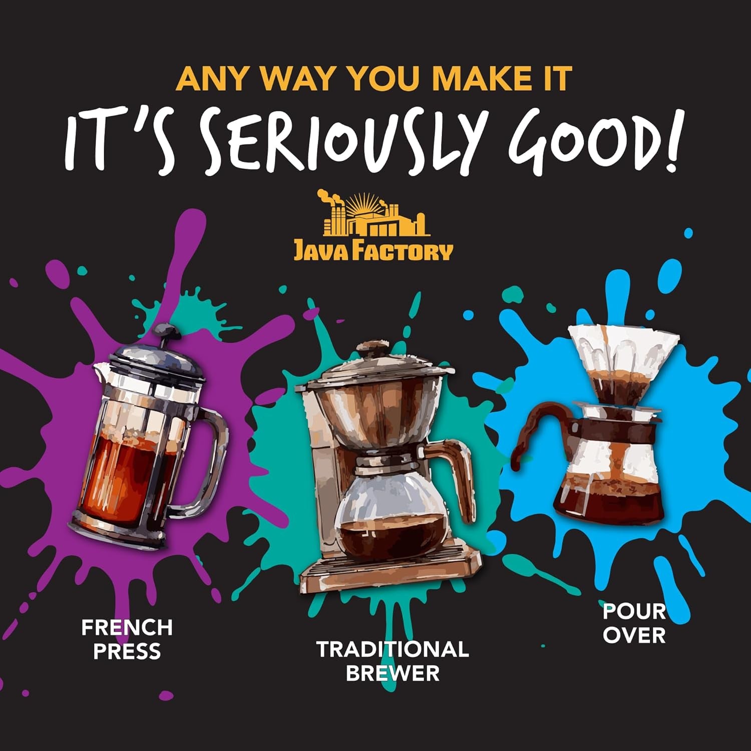 Hello Darkness Extra Bold Dark Roast Coffee – 100% Arabica Beans, 10 Oz Bag