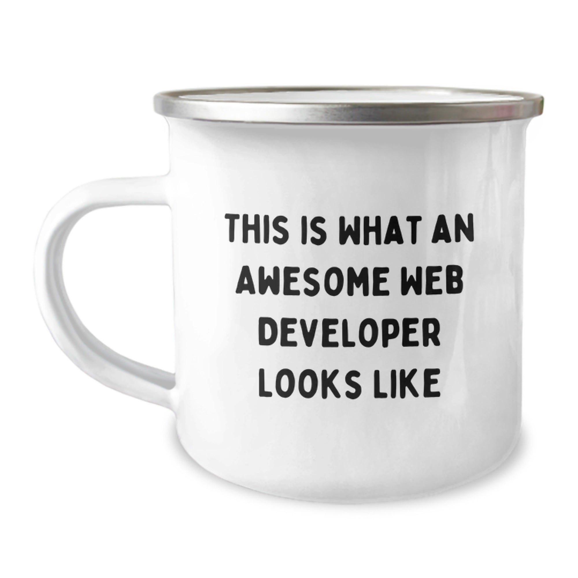 Web Developer Gifts, Funny Quote Gifts, Camping Mug for Graduation, 'This Is What An Awesome Web Developer Looks Like' Funny Mug from Friends, Gifts for Web Developers
