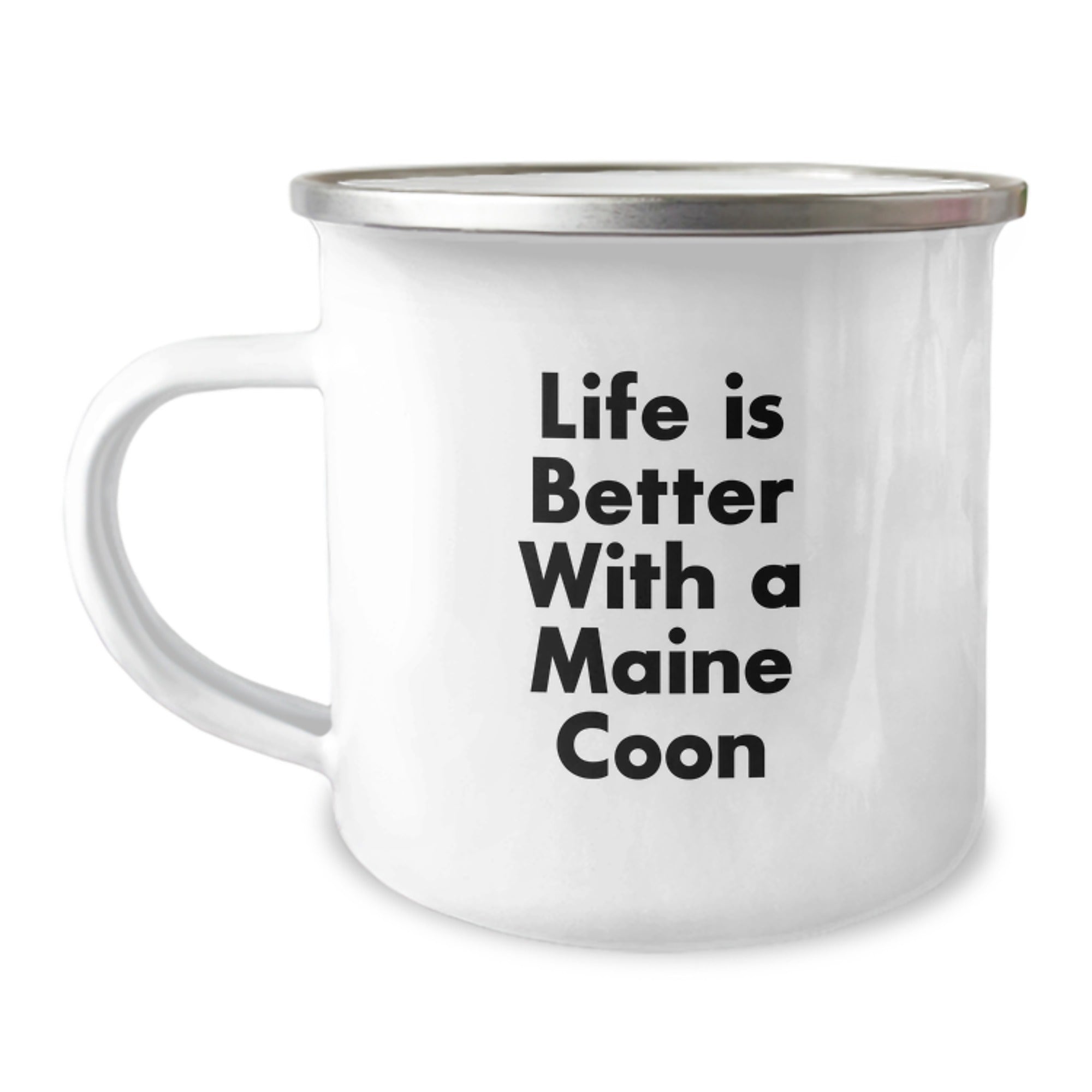 Maine Coon Cat Lovers Gifts, Funny Camping Mug for Him or Her, 'Life Is Better With A Maine Coon' Quote, Graduation Unique Gifts from Friends, Family, or Coworkers