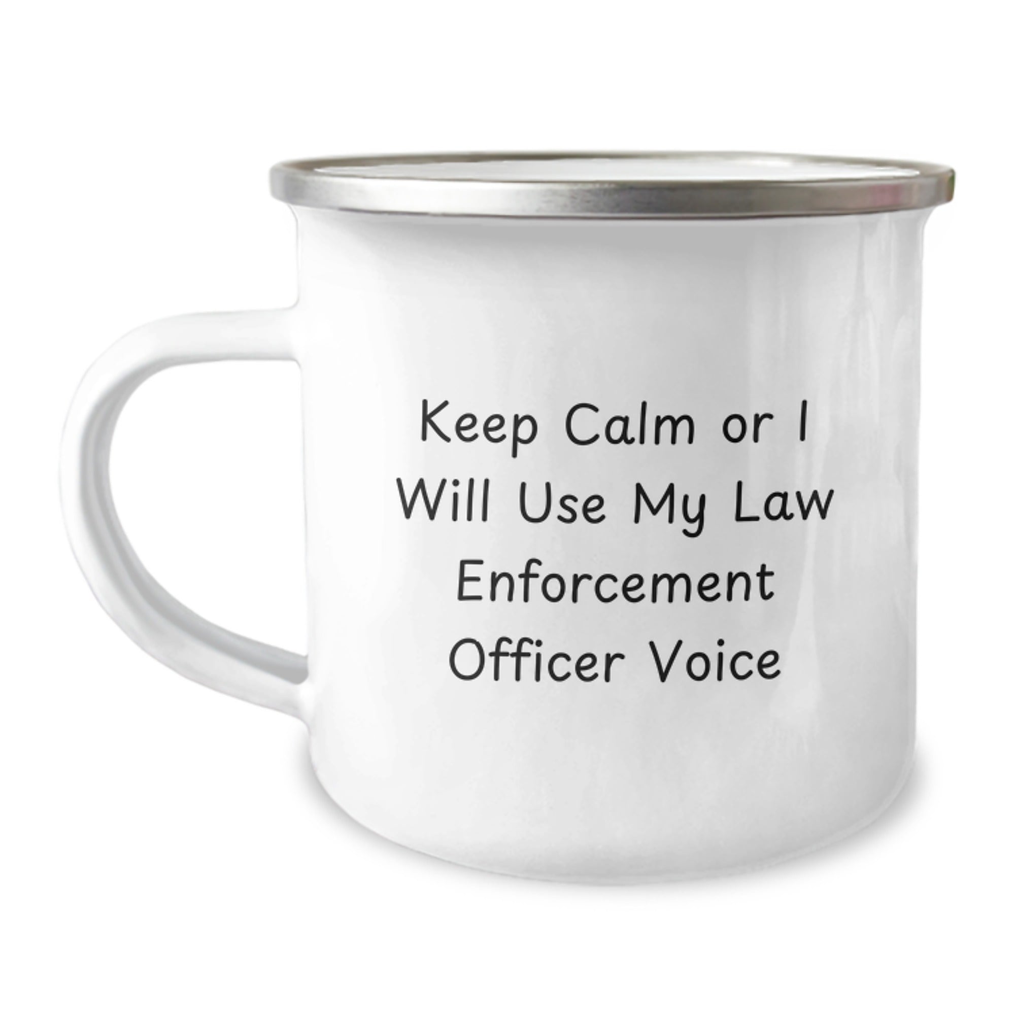 Law Enforcement Keepsake Mug Gift for Him - Calm Voice Quote