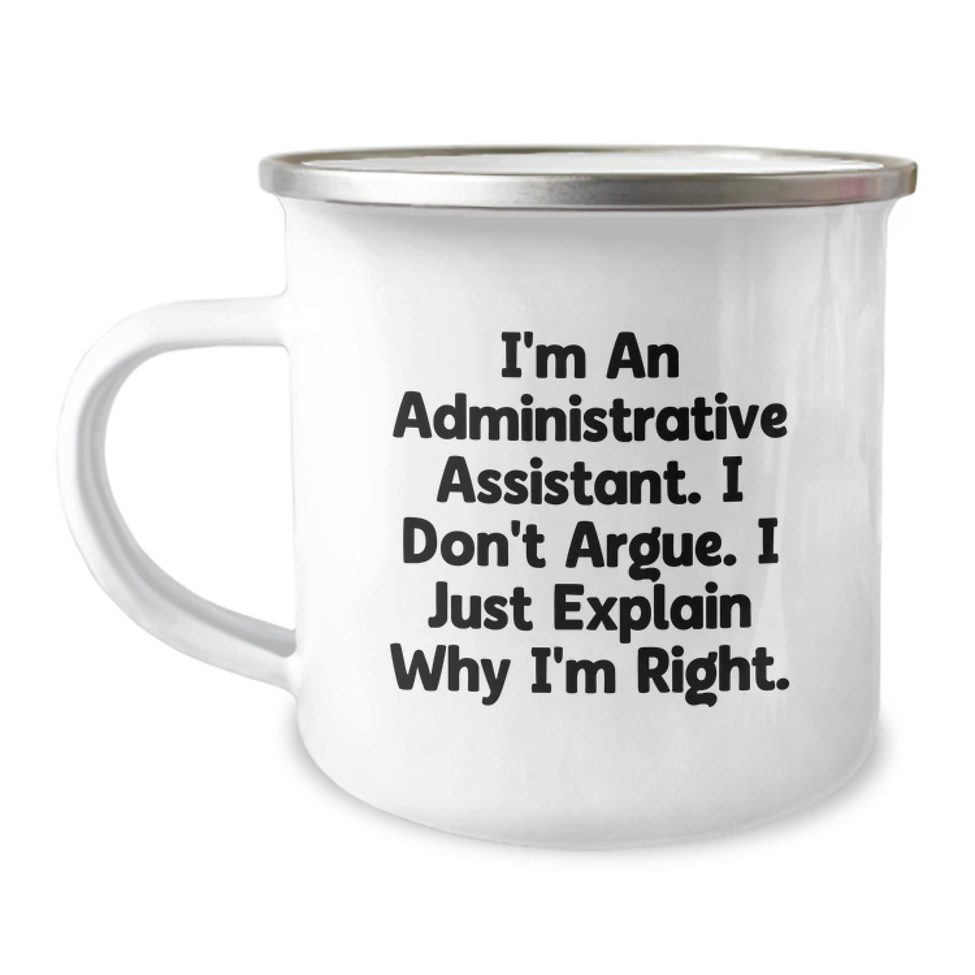 Administrative Assistant Gifts from Friends - Funny Camping Mug for Him or Her - Birthday Unique Gifts for Office Professionals