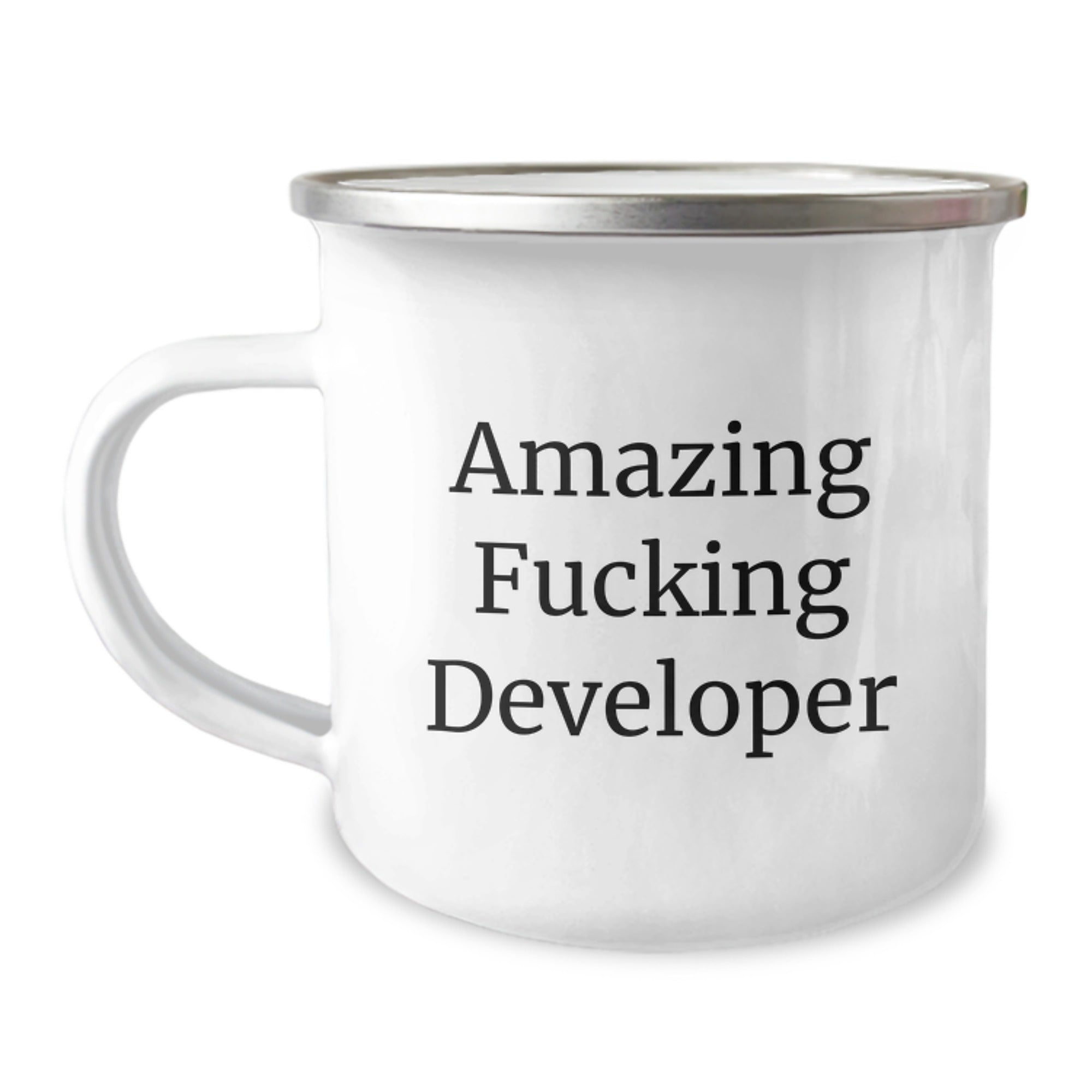 Funny Developer Gifts for Men from Friends, Amazing F--king Developer Mugs for Christmas Unique Gifts, Camping Mugs for Developer Enthusiasts