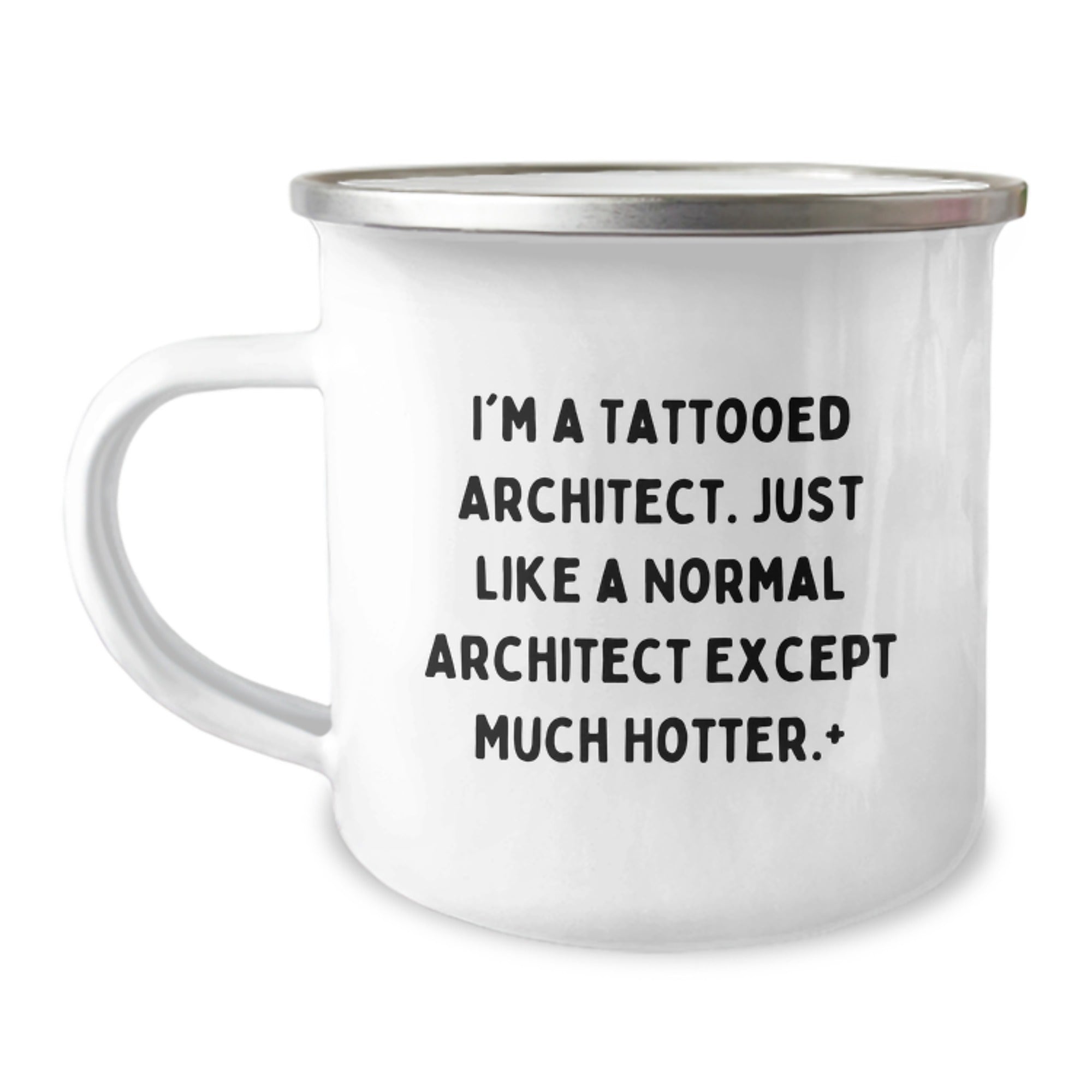 Funny Architect Gifts for Men, Hotter Than Normal Architect, Christmas Unique Mugs, I'm A Tattooed Architect Camping Mug