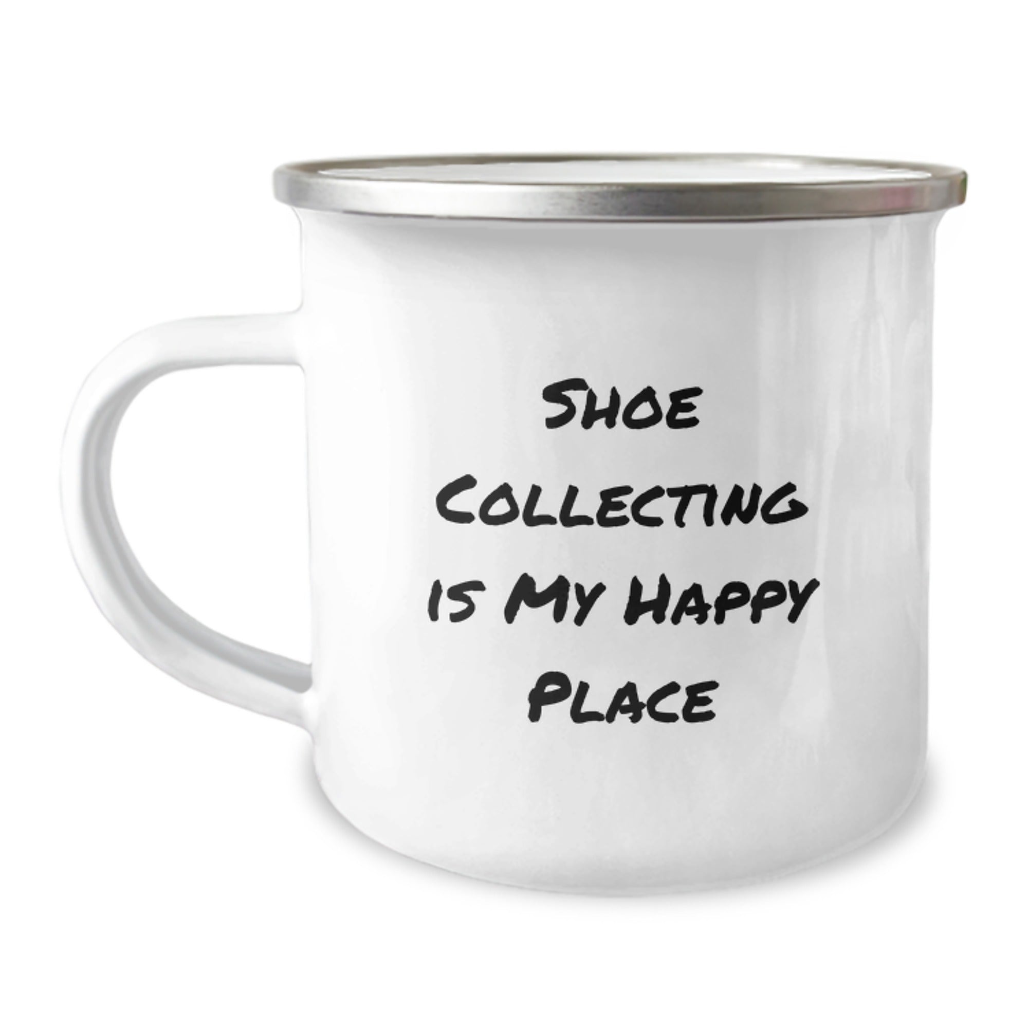 Shoe Collecting Keepsake Gift for Him - Happy Place Camping Mug