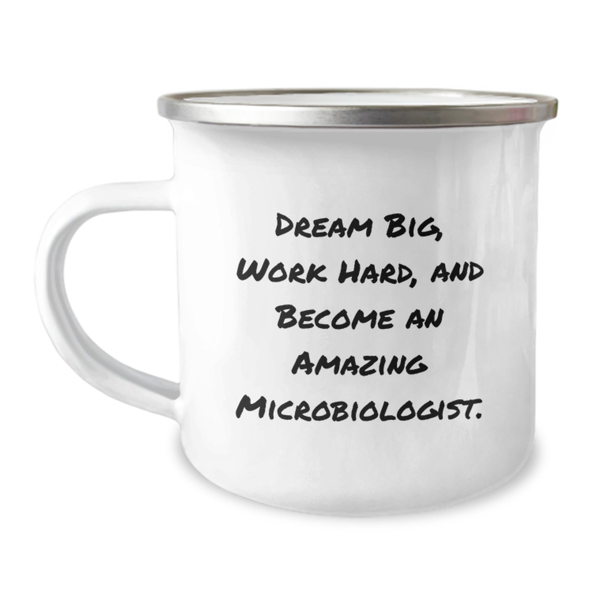 Funny Microbiologist Gifts for Men, Women, Family and Friends - Camping Mug with Inspirational Quote - Unique Christmas Memorable Present for Microbiologist Enthusiasts