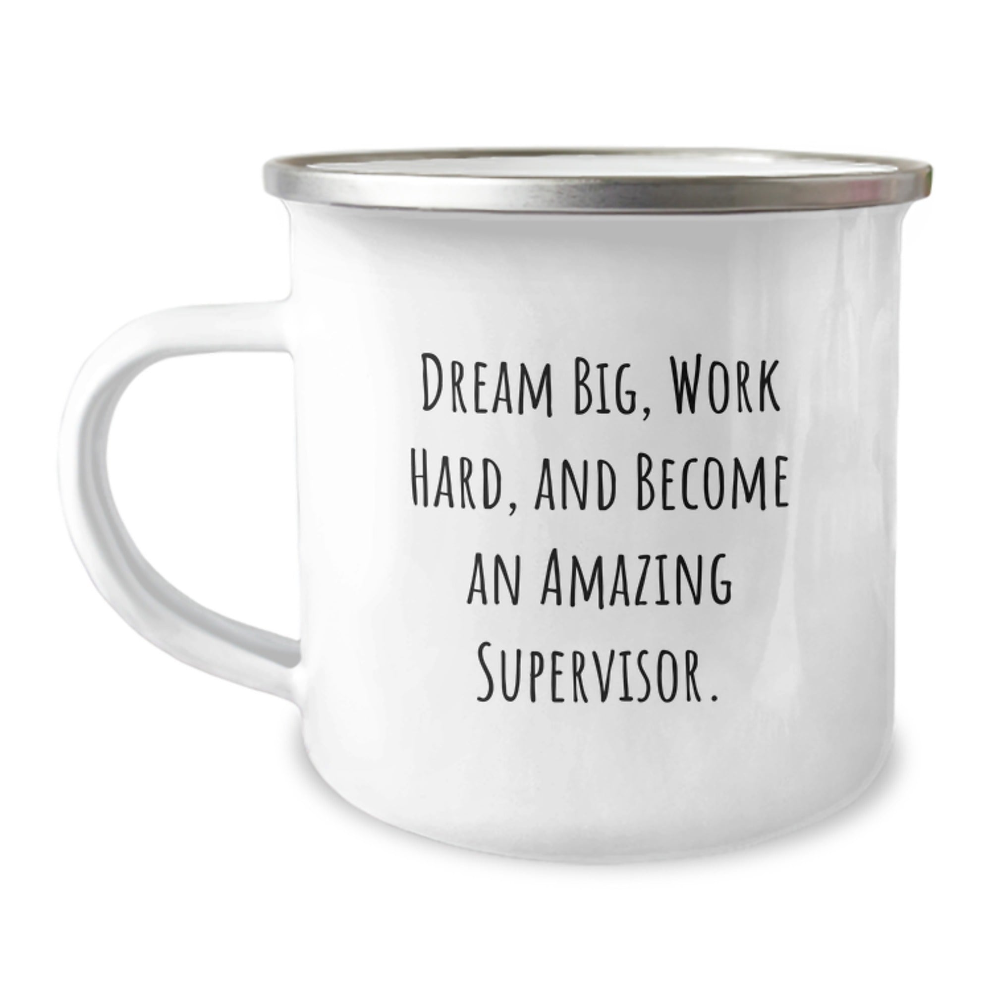 Inspirational Supervisor Gifts for Christmas - 'Dream Big, Work Hard' Funny Camping Mug, Gifts from Friends, Family, Coworkers, or Men to Supervisor, Woman or Men