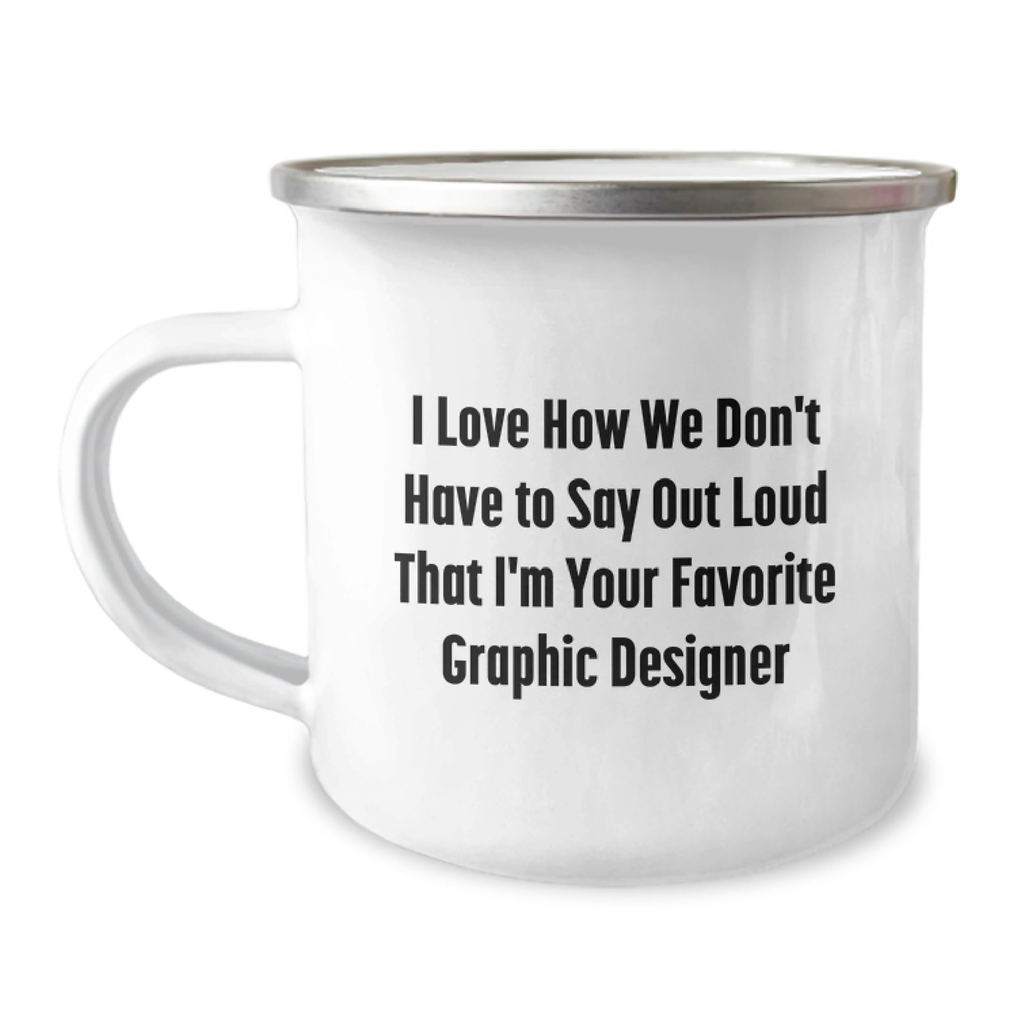 Funny Graphic Designer Gifts for Men - Cute Camping Mug from a Fan, Perfect Unique Christmas Memorable Presents