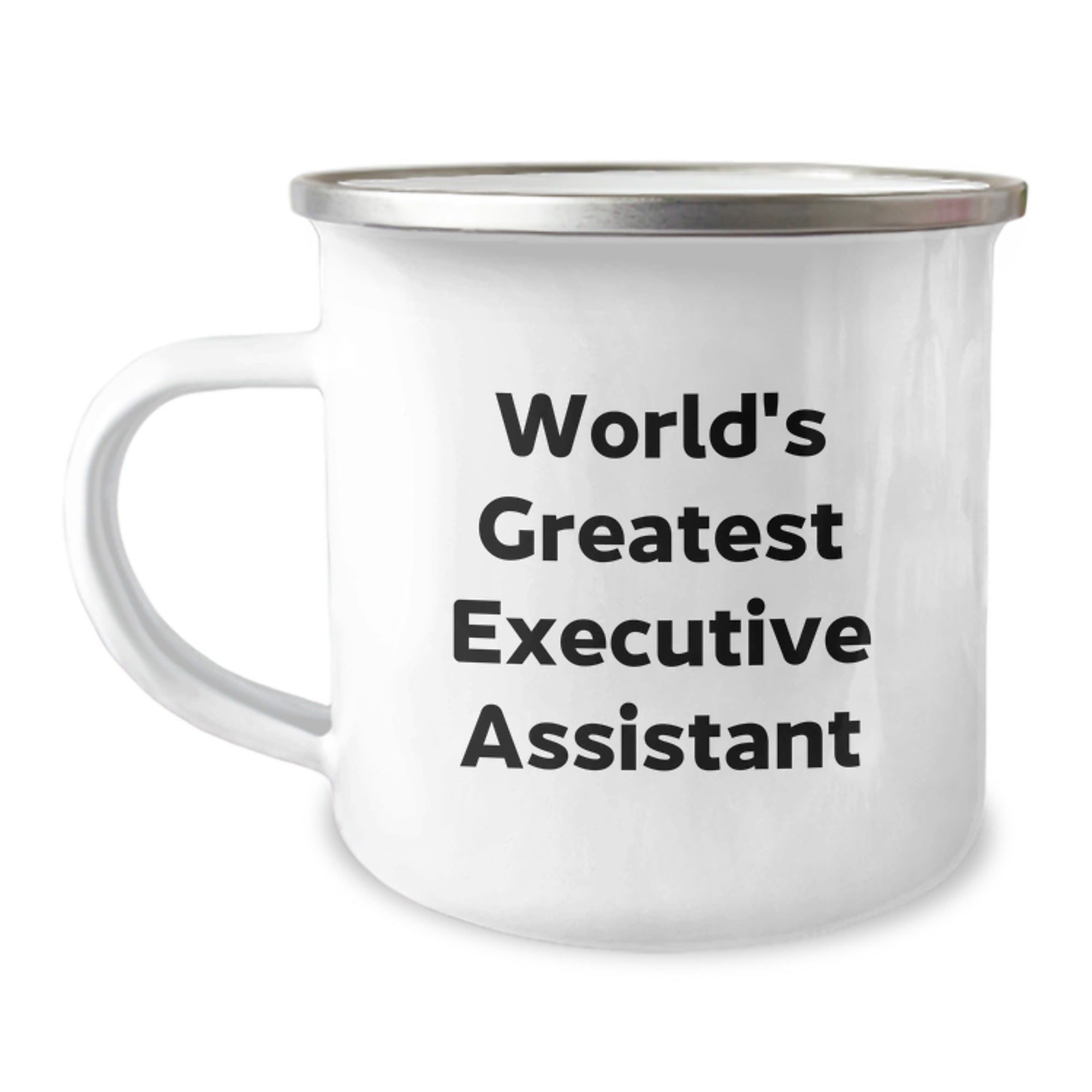 Funny Executive Assistant Gifts from Friends for Men - World's Greatest Camping Mug, Graduation Unique Gifts