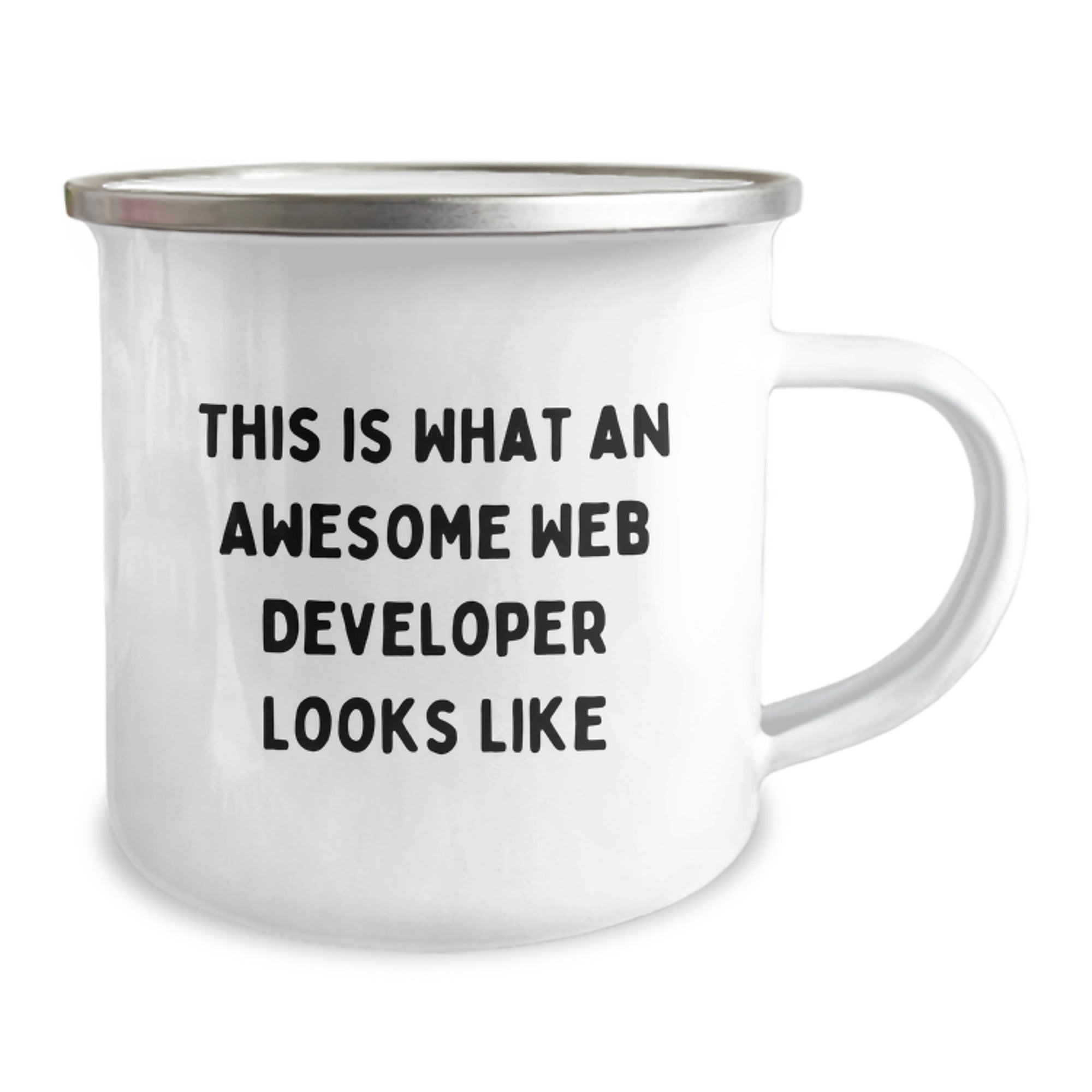 Web Developer Gifts, Funny Quote Gifts, Camping Mug for Graduation, 'This Is What An Awesome Web Developer Looks Like' Funny Mug from Friends, Gifts for Web Developers - Image 2