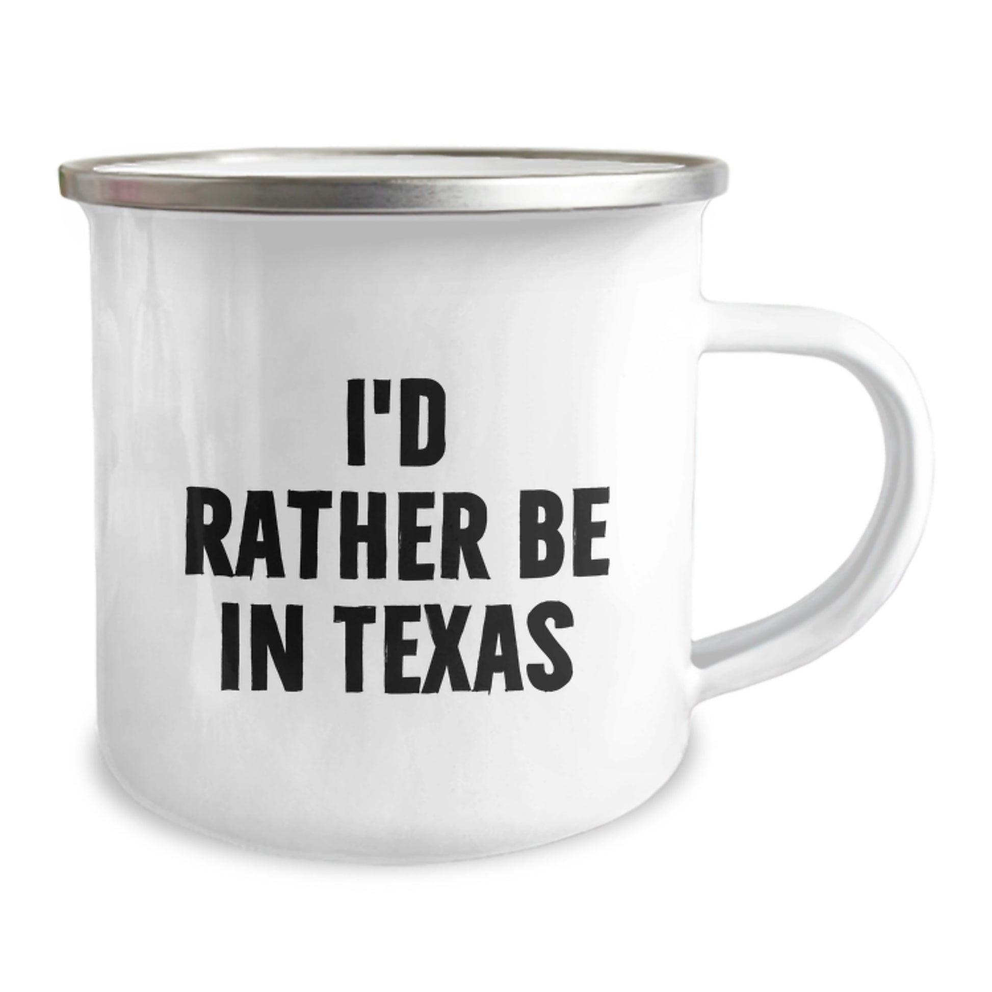 Funny Texas Gifts from Friends to Coworkers - 'I'd Rather Be In Texas' Camping Mug, Birthday Unique Gifts - Image 2