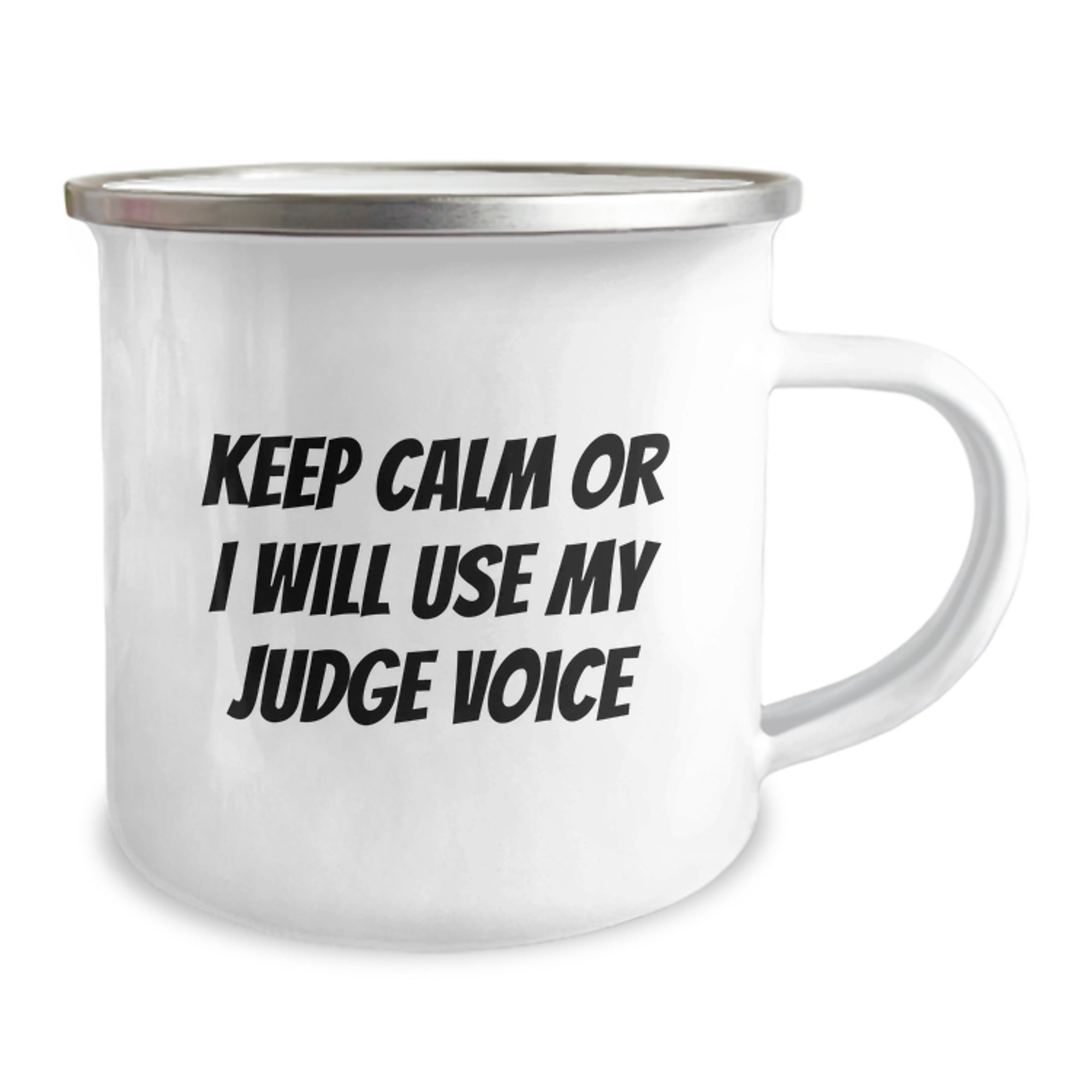 Funny Judge Gifts for Men - Keep Calm Or I Will Use My Judge Voice - Funny Camping Mug for Judge Friends - Graduation Unique Gifts from Family - Image 2
