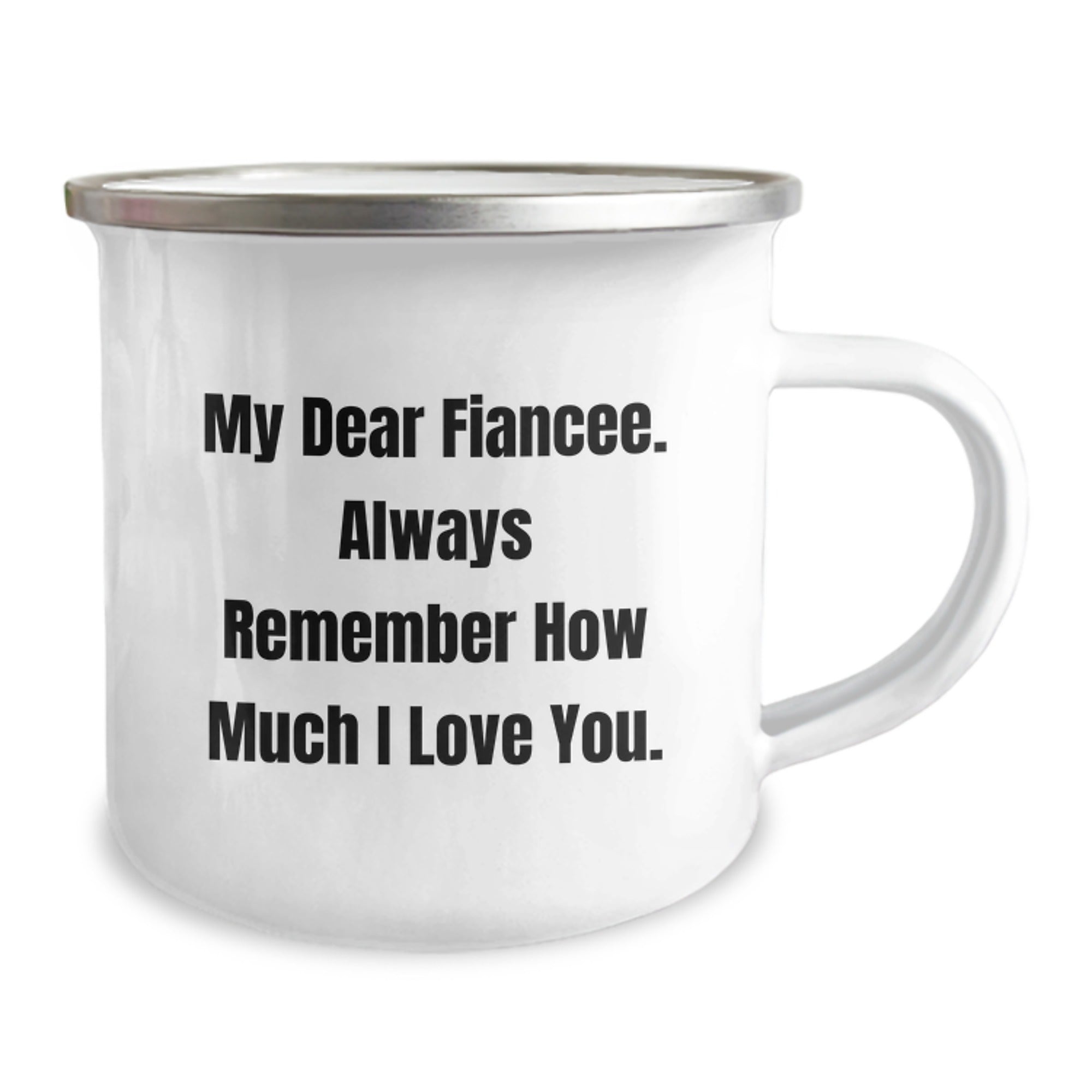 Birthday Gift for Her Fiancee Camping Mug Present Surprise Love Quote - Image 2