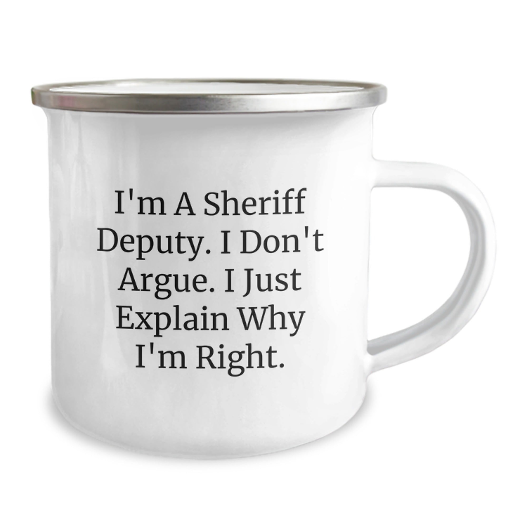 Funny Sheriff Deputy Camping Mug Gifts from Friends for Graduation Unique Sheriff Deputy - Image 2