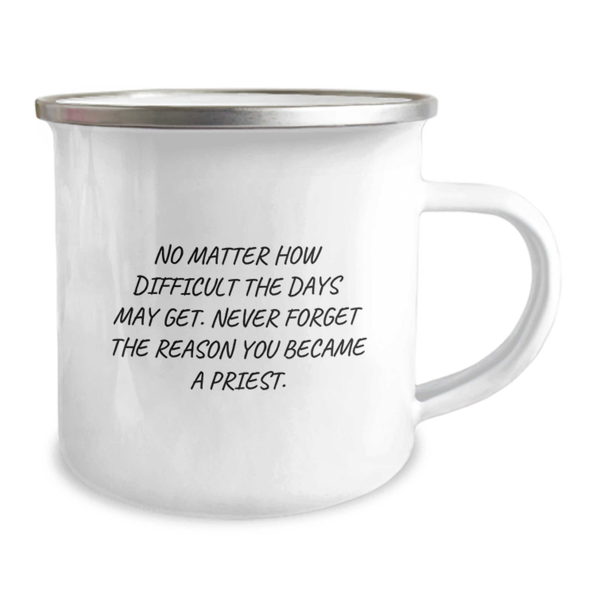 Unique Priest Gifts for Men, Funny Camping Mug for Graduation, Inspirational Quote, Gifts from Friends - Image 2