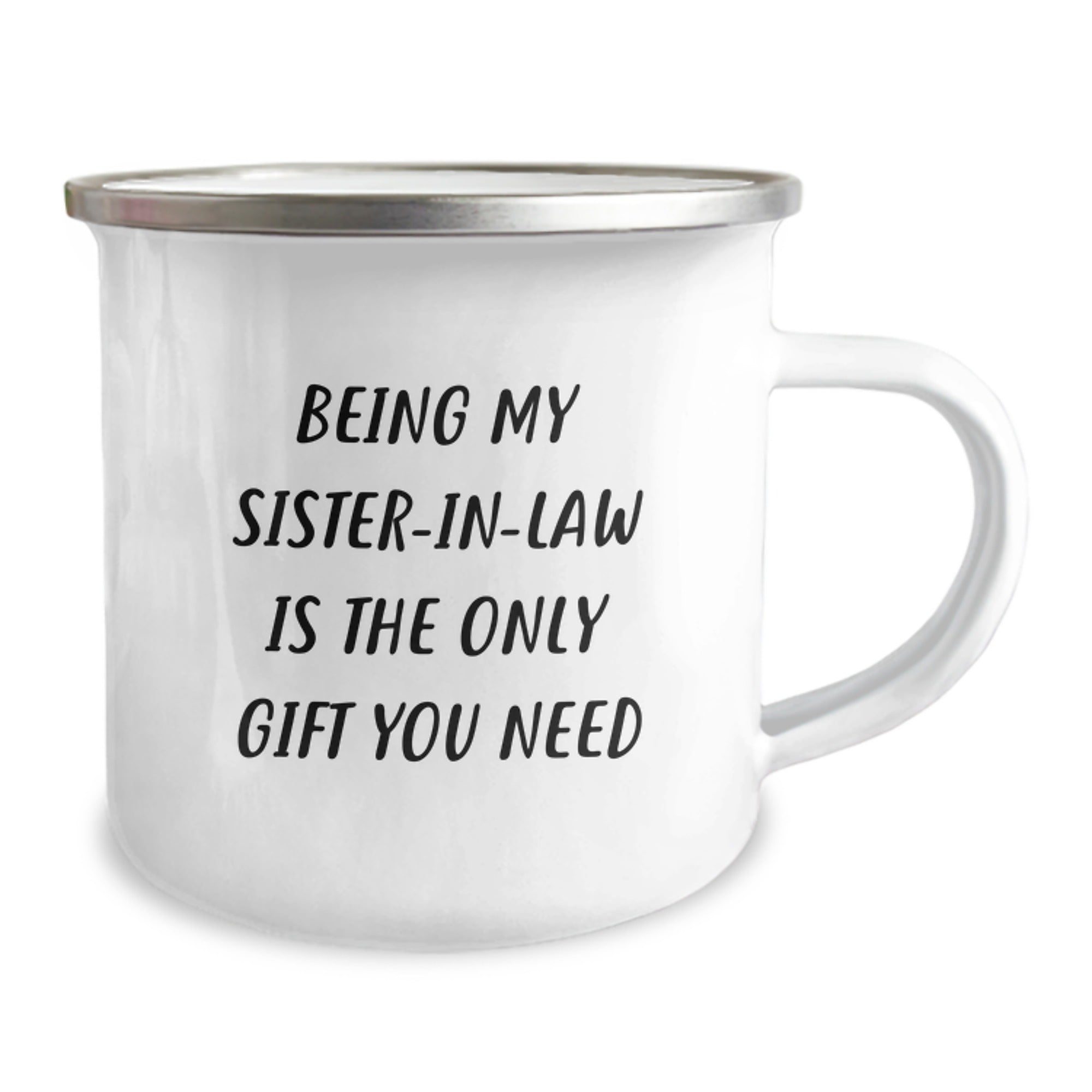 Funny Sister-in-law Gifts from Family - Being My Sister-in-law Is The Only Gift You Need Christmas Unique Gifts for Sister-in-law Camping Mug - Image 2