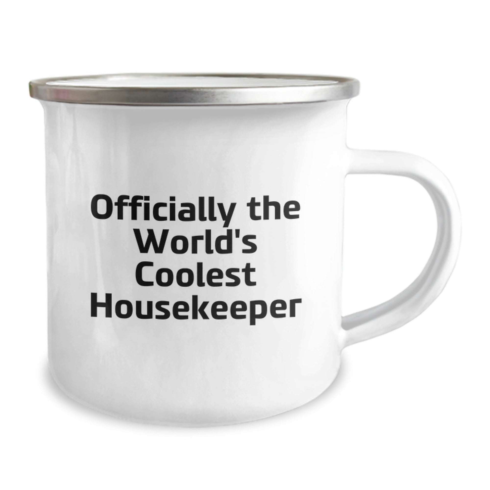 Graduation Unique Gifts for Housekeeper Friends - 'Officially The World's Coolest Housekeeper' Camping Mug from Friends - Image 2