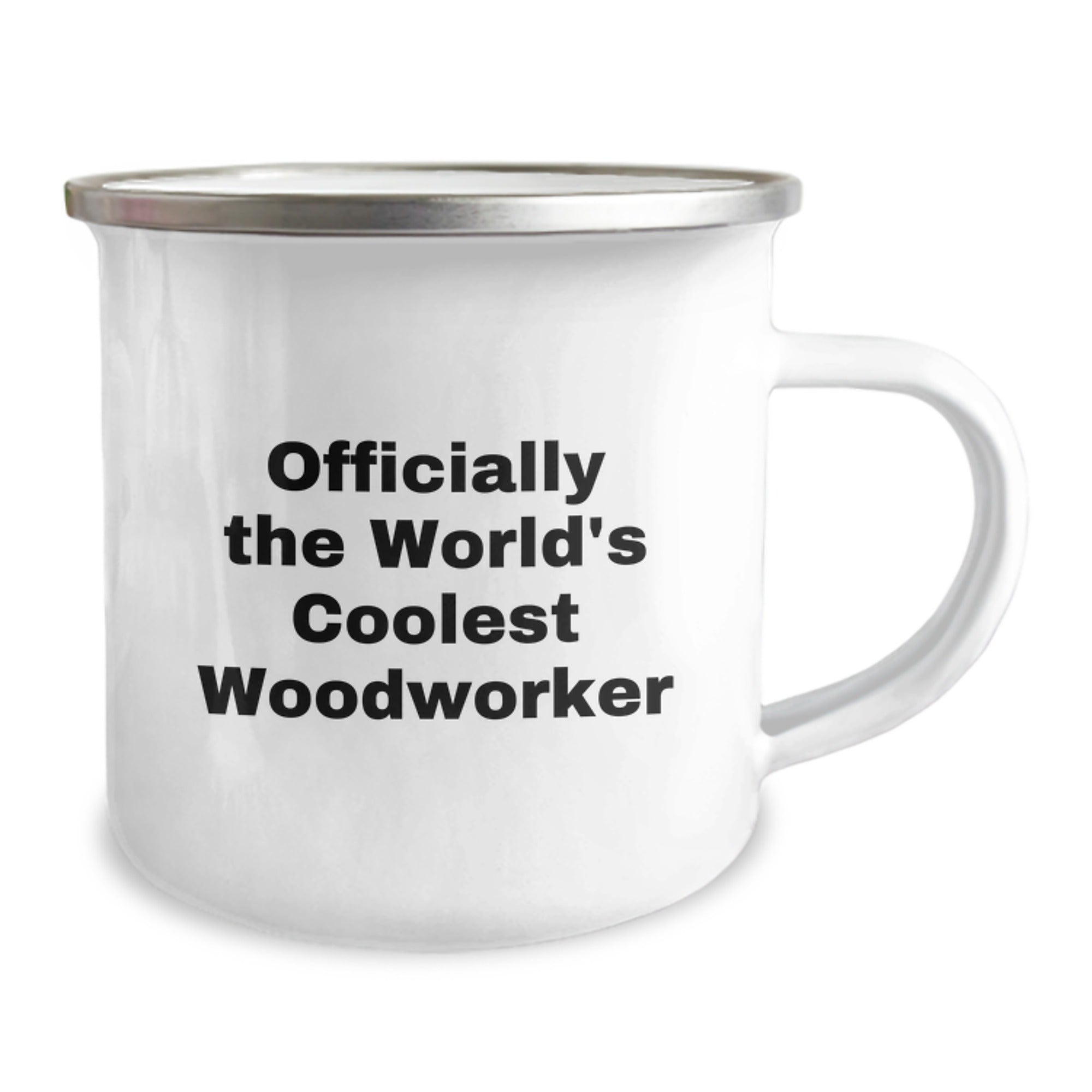 Gifts from the Woodworker's Family for a Graduate Woodworker, Fun Camping Mug for a Friend, Inspirational Quote - Officially The World's Coolest Woodworker - Image 2