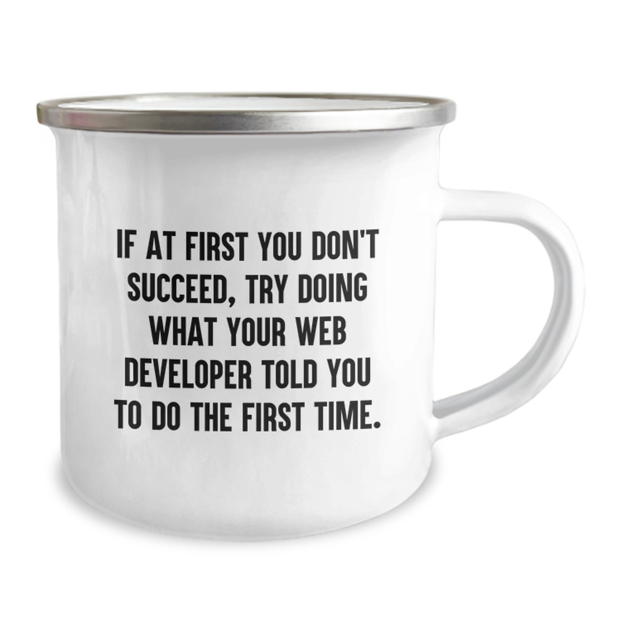 Funny Web Developer Christmas Unique Gifts from Friends to Web Developer Camping Mug - Image 2