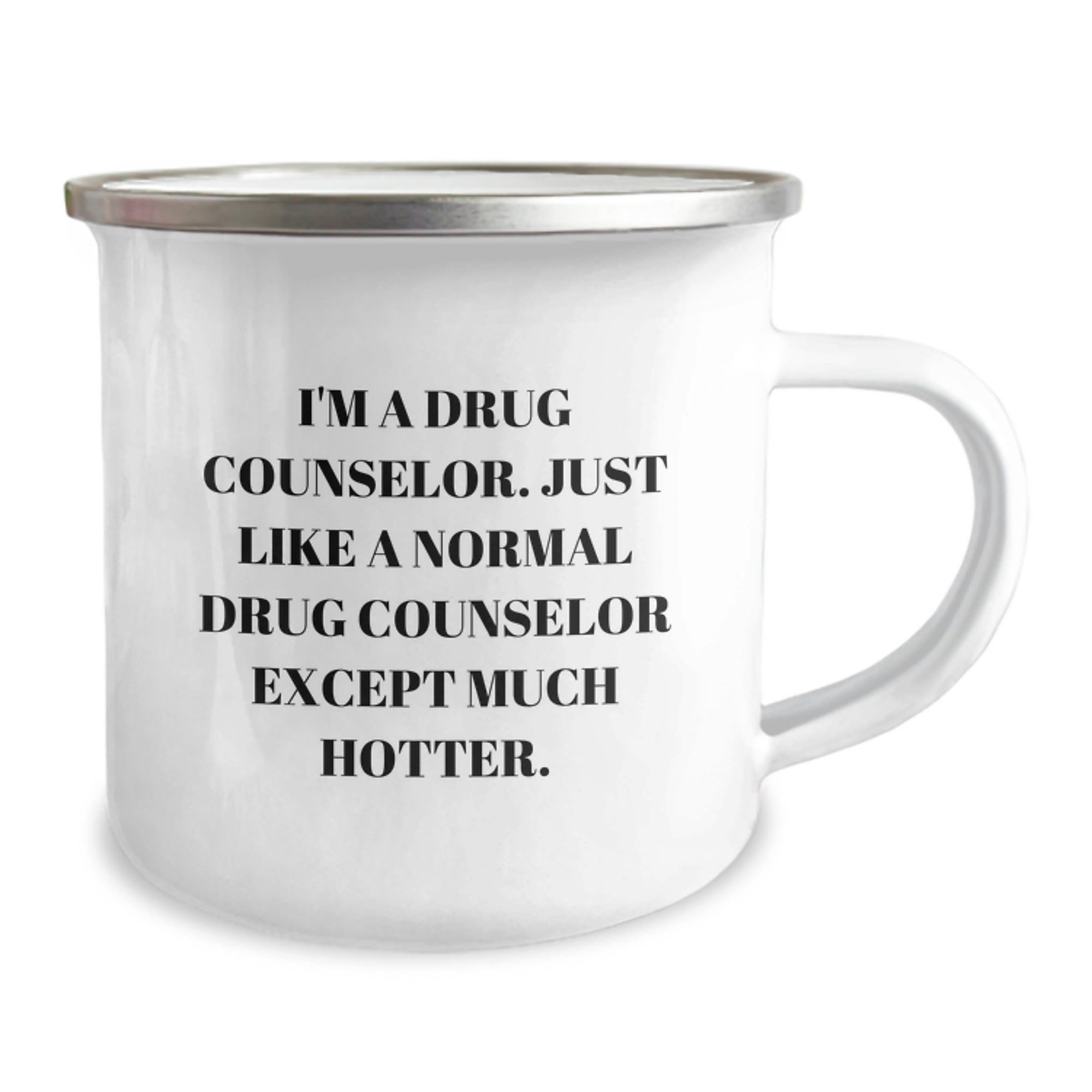 Christmas Gift for Her Witty Drug Counselor Camping Mug Present - Image 2