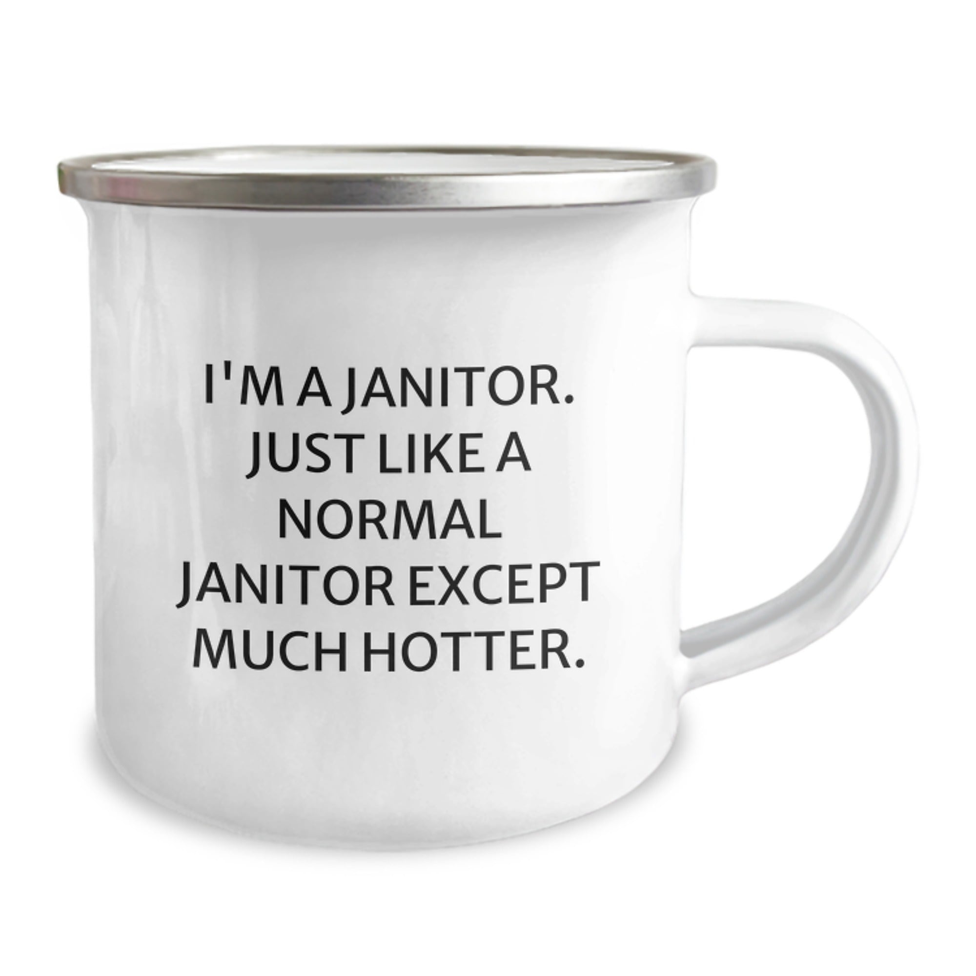 Funny Janitor Gifts for Men, Janitor Camping Mug, I'm A Janitor Hotter Gift Ideas for Father's Day Unique Gifts from Men - Image 2