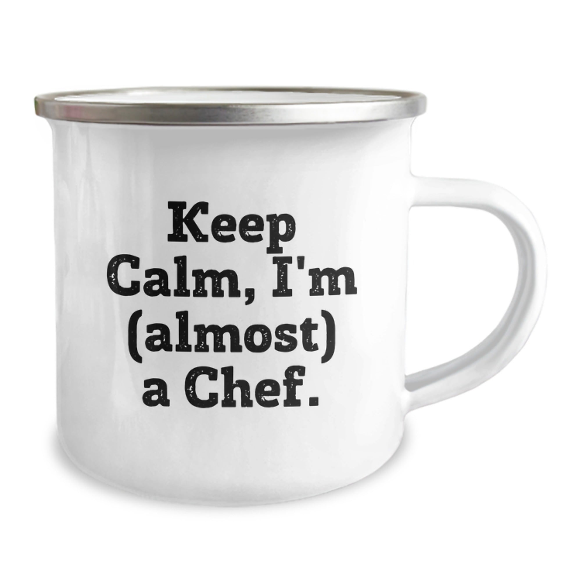 Funny Chef Camping Mug Gifts for Men, Women, Friends - Keep Calm, I'm (almost) A Chef. - Unique Christmas Unique Gifts from Family - Image 2