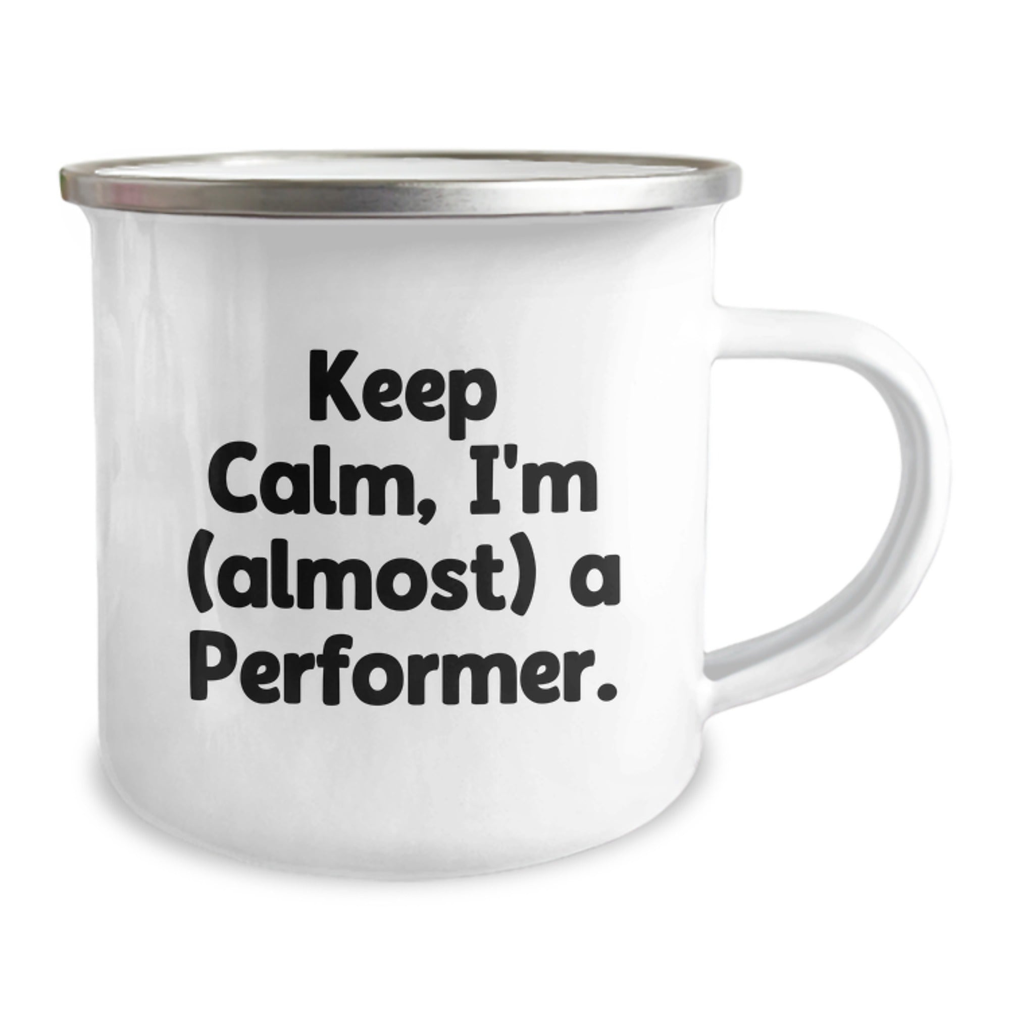 Funny Performer Camping Mug Gifts for Men from Friends, Keep Calm I'm Almost a Performer, Unique Christmas Unique Gifts - Image 2