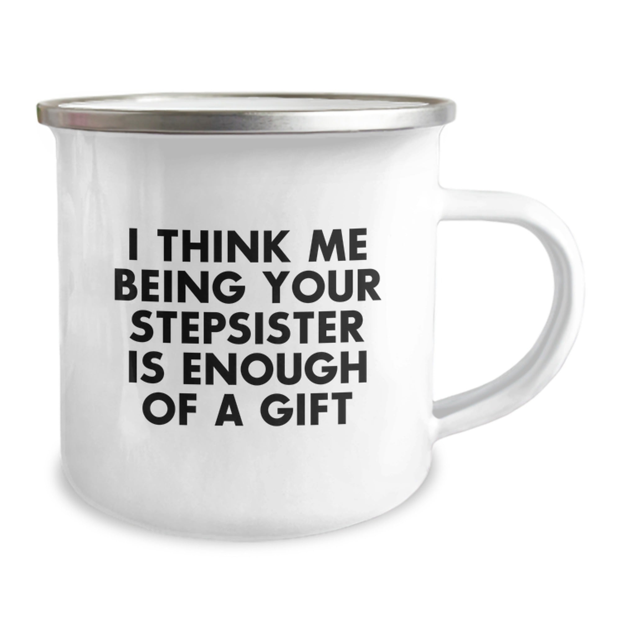 Stepsister Christmas Gift - Thoughtful Quote Keepsake Camping Mug - Image 2