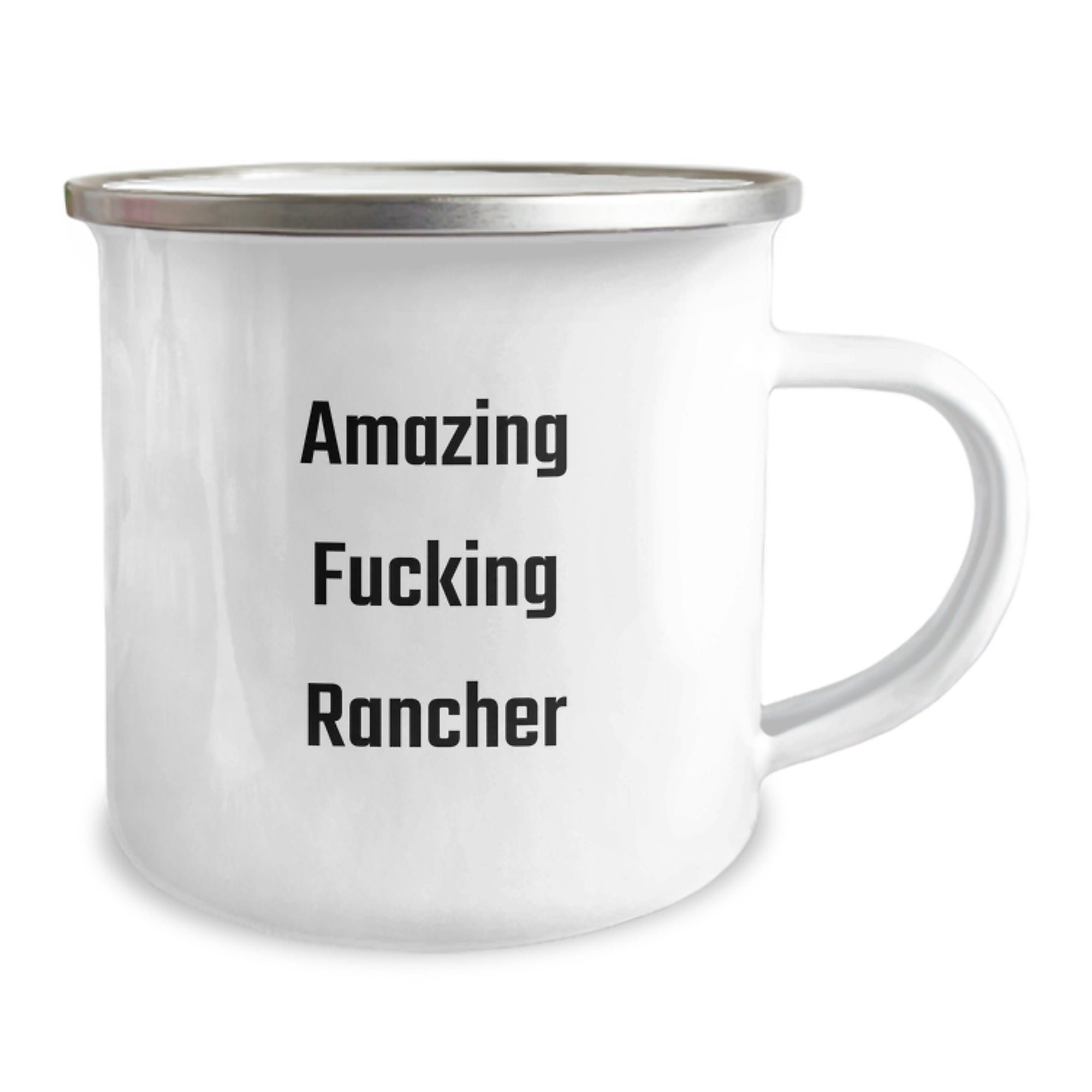 Funny Rancher Gifts for Men, Birthday Unique Gifts from Rancher to Friends, Camping Mug Quote 'Amazing F--king Rancher' for Rancher Enthusiasts - Image 2