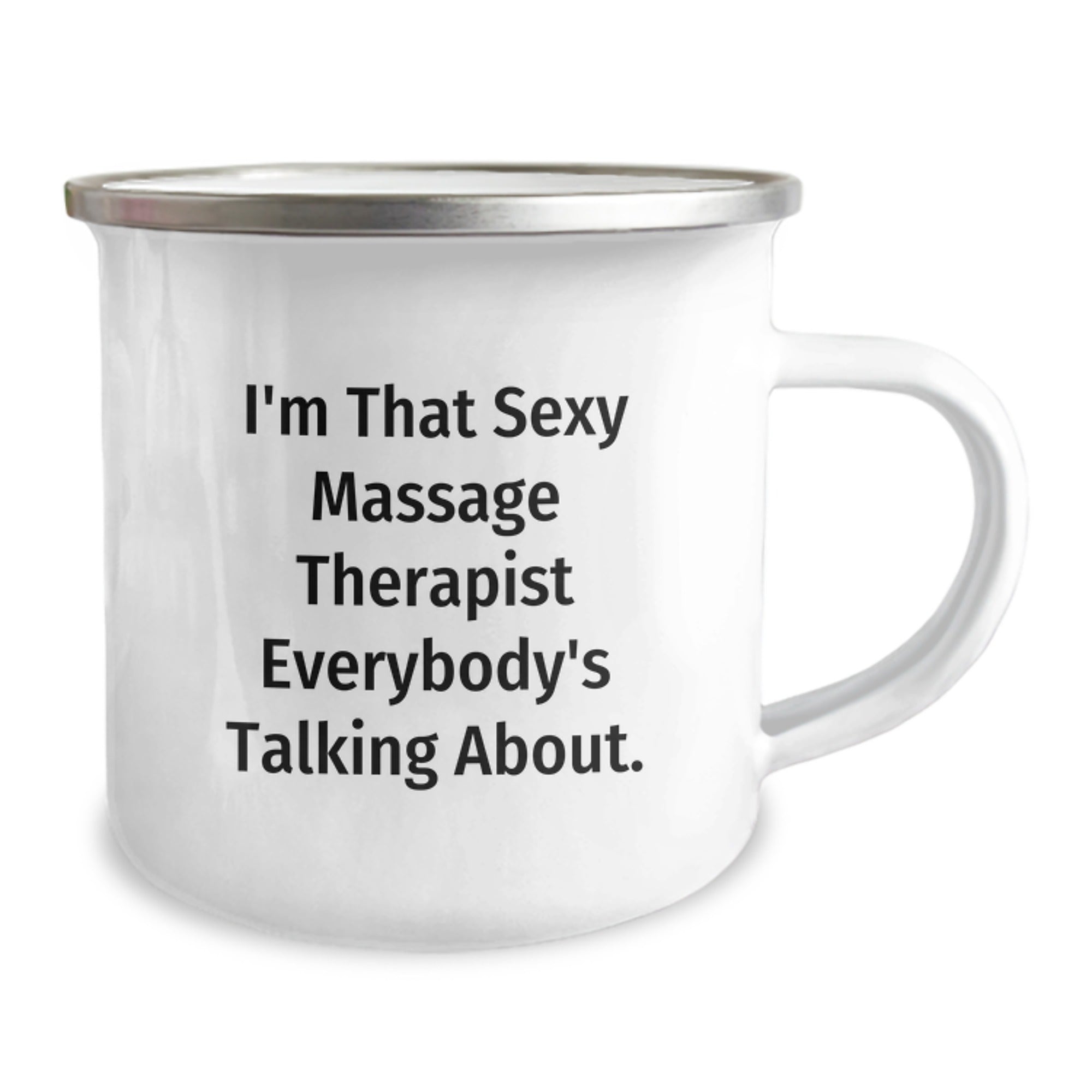 Funny Massage Therapist Gifts for Her - Sexy Massage Therapist Quote Camping Mug, Gifts from Friends to Massage Therapist Women, Stainless Steel with Enamel Finish, 12 oz Capacity - Image 2
