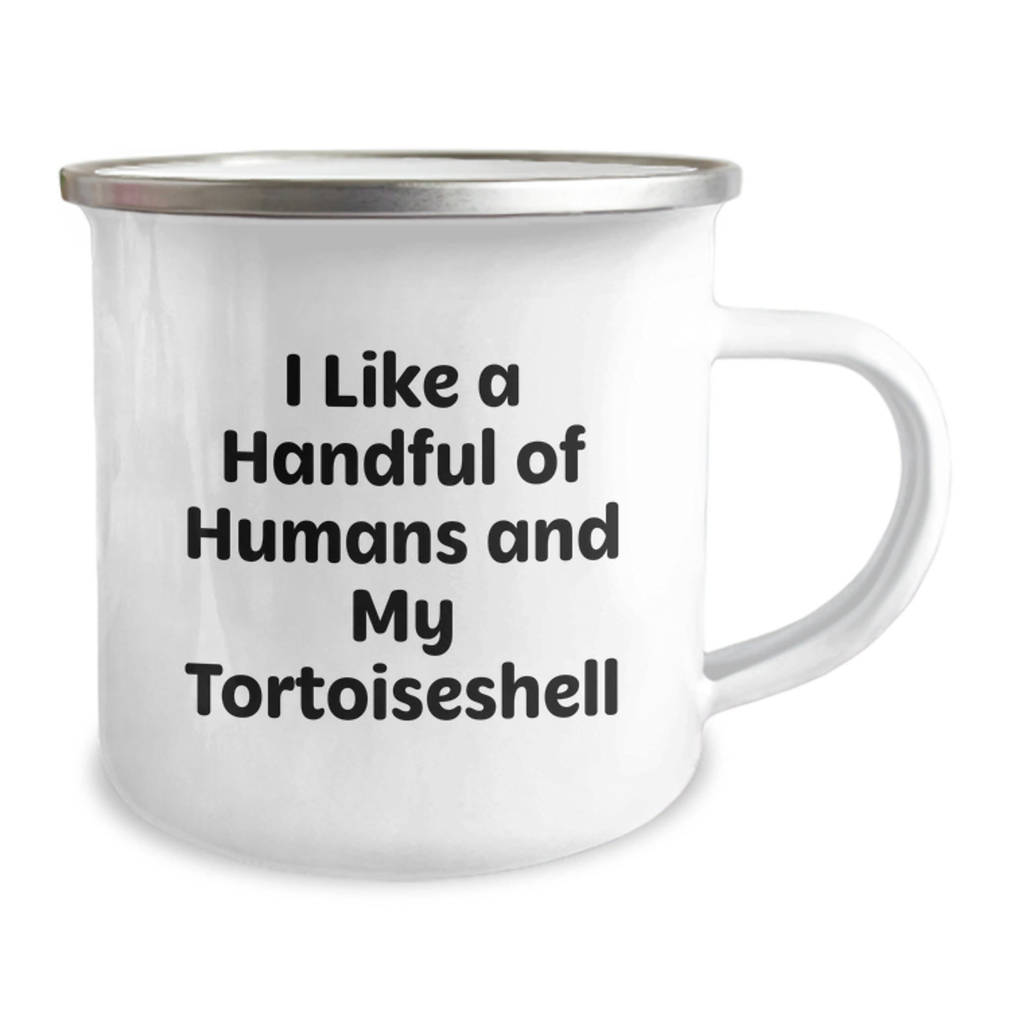 Funny Tortoiseshell Cat Gifts from Men for Women Christmas Unique Mugs with Quotes I Like A Handful Of Humans And My Tortoiseshell - Image 2