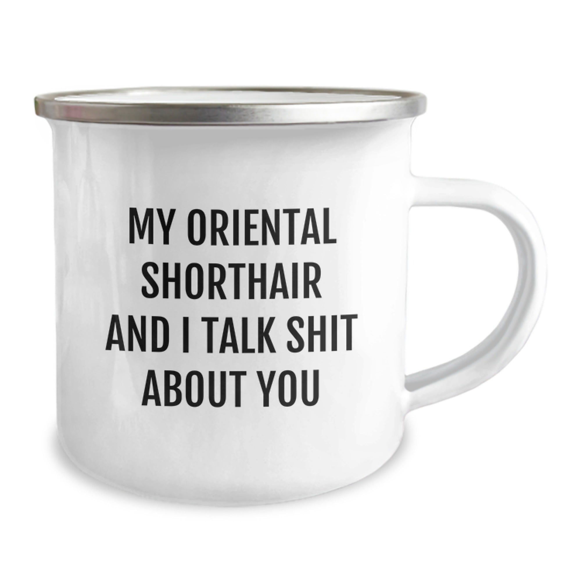 Christmas Gift Witty Quote Camping Mug for Her - Oriental Shorthair - Image 2