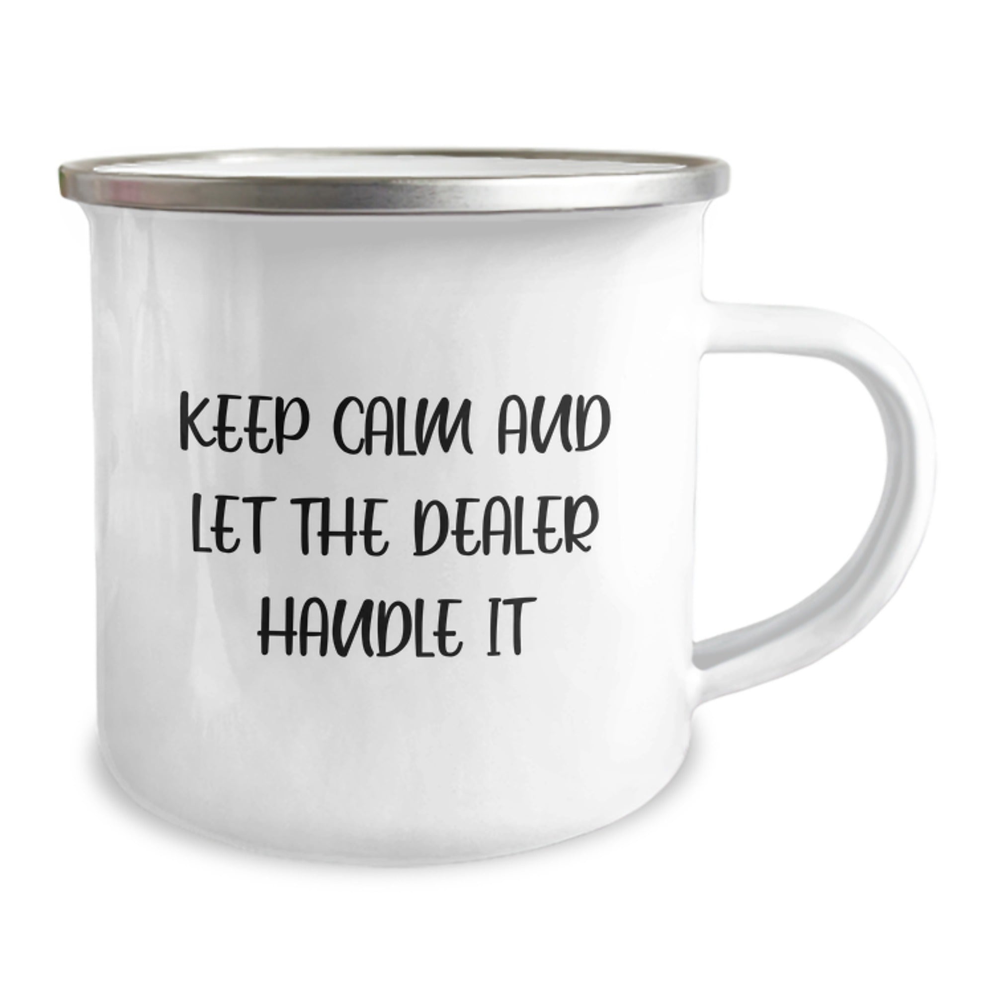 Funny Dealer Gifts for Men, Camping Mug Keeps Calm And Let The Dealer Handle It, Perfect Christmas Unique Gifts from Family - Image 2