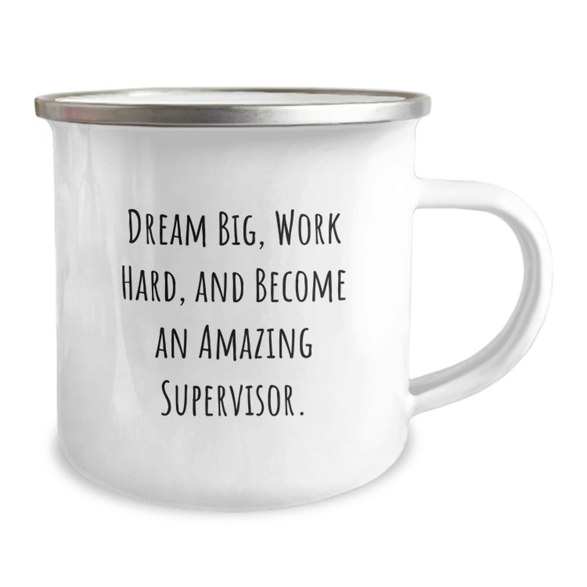 Inspirational Supervisor Gifts for Christmas - 'Dream Big, Work Hard' Funny Camping Mug, Gifts from Friends, Family, Coworkers, or Men to Supervisor, Woman or Men - Image 2