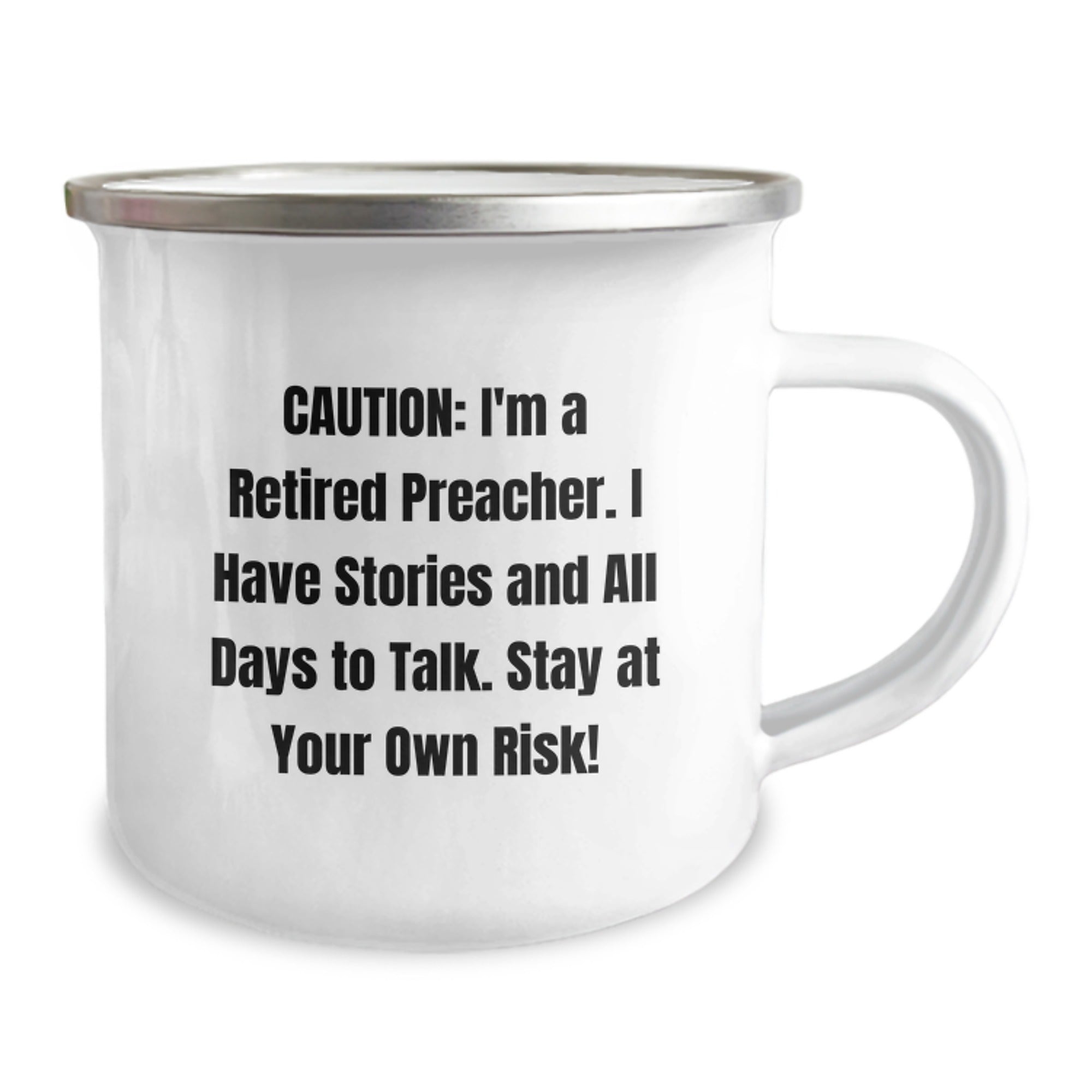 Gifts from Men, Unique Christmas Unique Gifts for Preacher, I'm A Retired Preacher - Funny Camping Mug - Image 2
