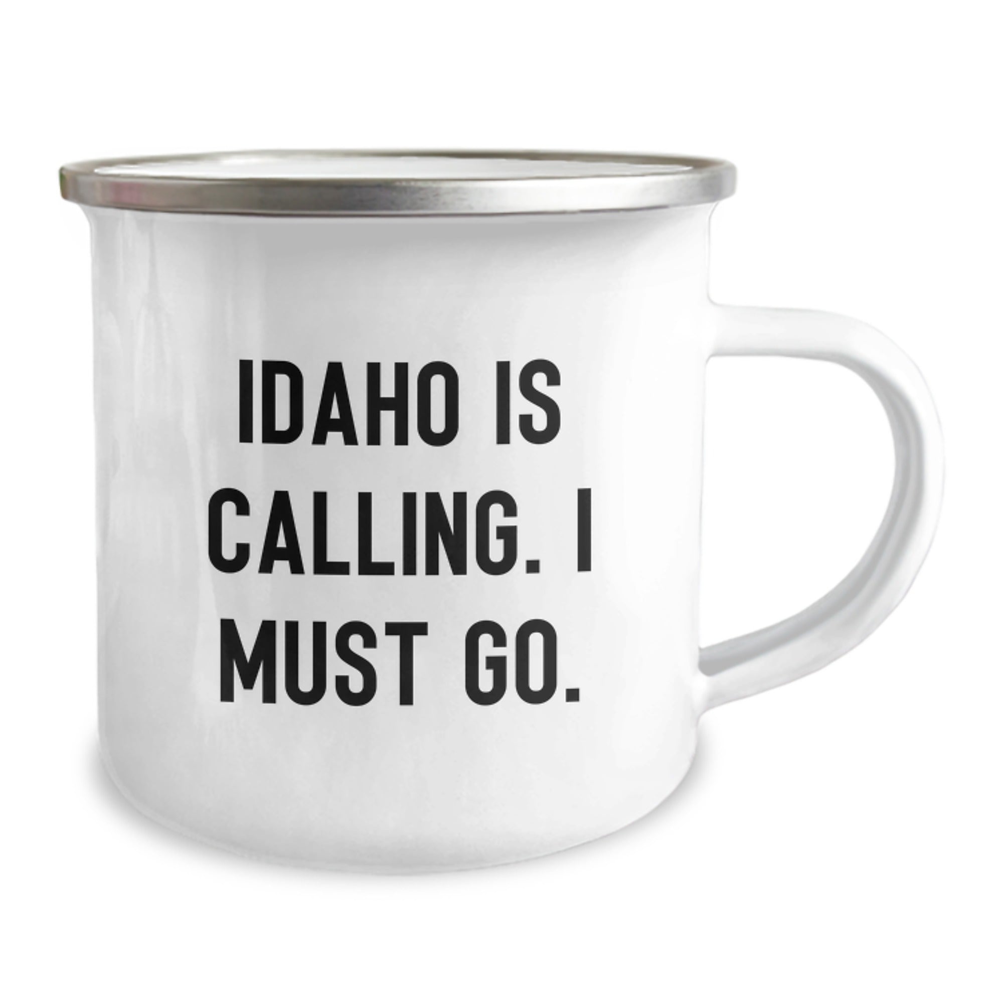 Idaho Enthusiast Gifts from Friends and Family - Cute Idaho Camping Mug for Idaho Lovers - Idaho Is Calling. I Must Go. - Image 2