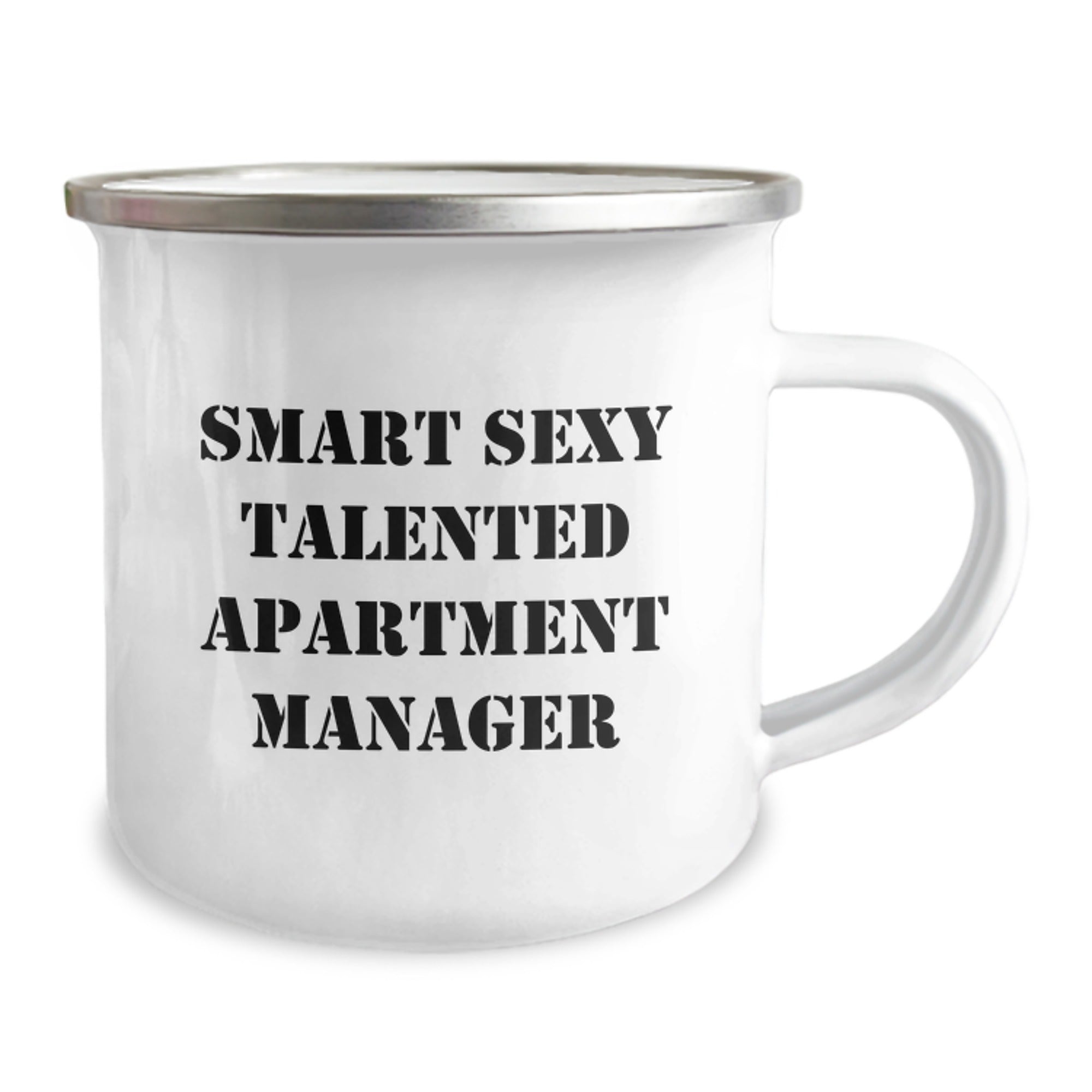 Smart Sexy Talented Apartment Manager Gifts - Funny Birthday Mug for Apartment Managers - Gifts from Friends, Coworkers, Family - 12 oz Stainless Steel Camping Mug - Image 2