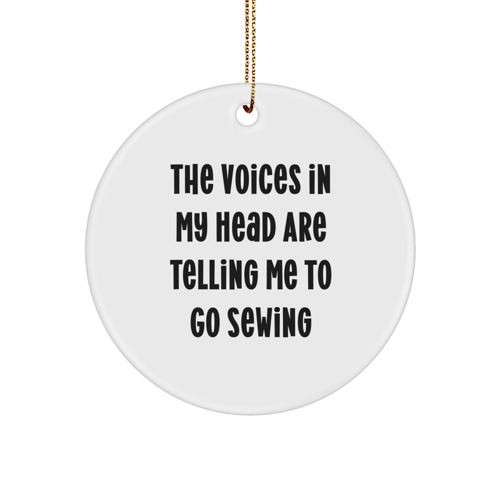 Funny Sewing Circle Ornament Gifts for Sewing Lovers from Friends and Family